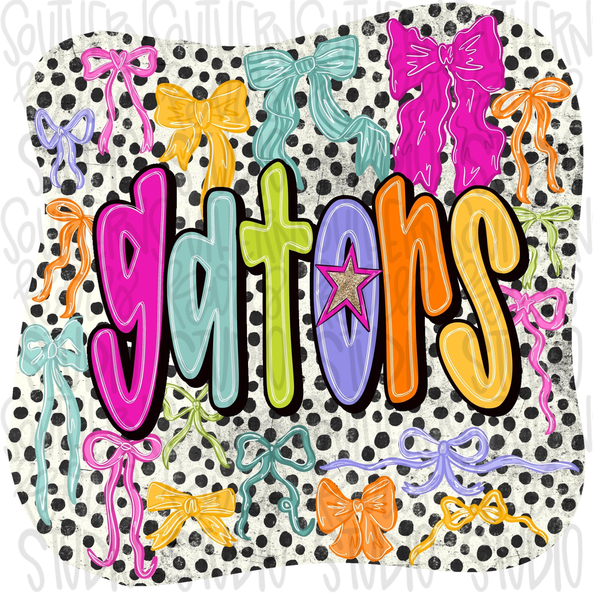 Gators colorful bows | preppy coquette | Sublimation Design | Digital Download | Women’s, Kids Shirt PNG