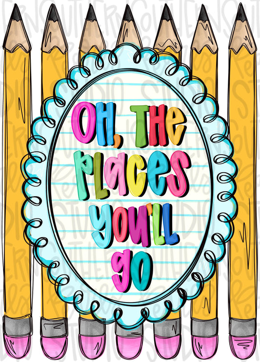 Oh The places png, school png, you’ll go png, graduation png, bright png, preppy png, girly png, spring png, whimsy png, Women png, Kid png,