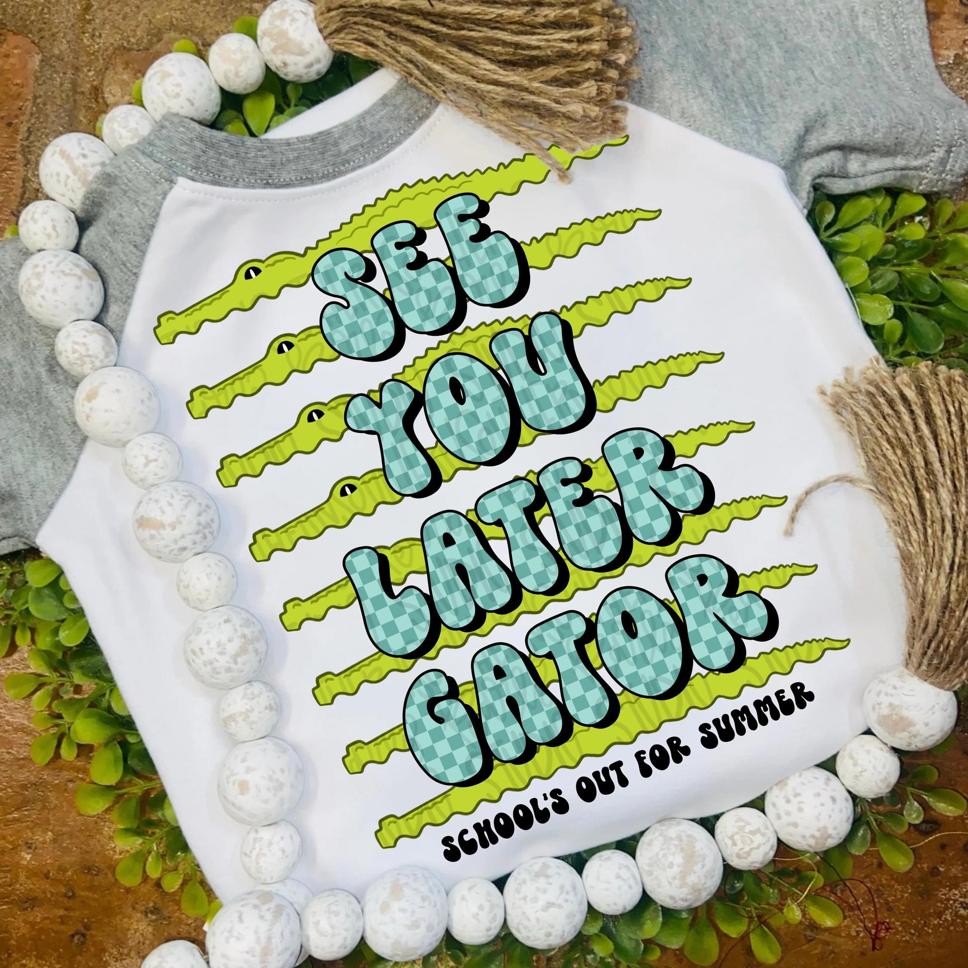 See you later gator schools out for summer blue | school | student | teacher | Sublimation Design | Digital Download | Womens Kids Shirt PNG