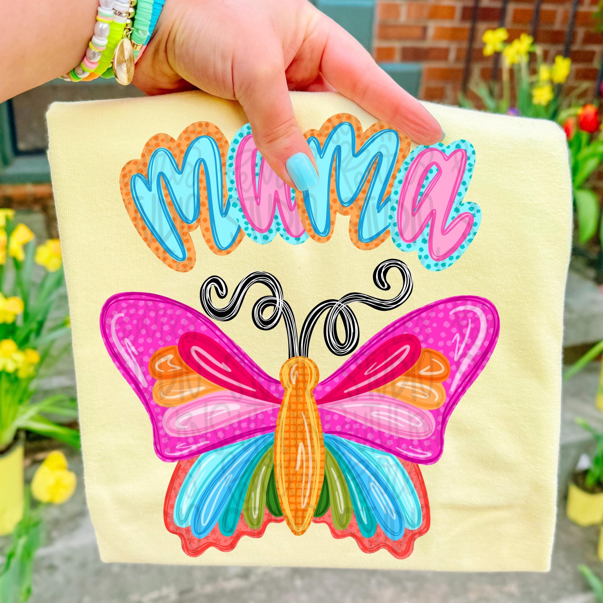 Mama butterfly png, bright png, preppy png, girly png, mom png, spring png, trendy png, whimsy png, Womens png, Kids png, later gator png