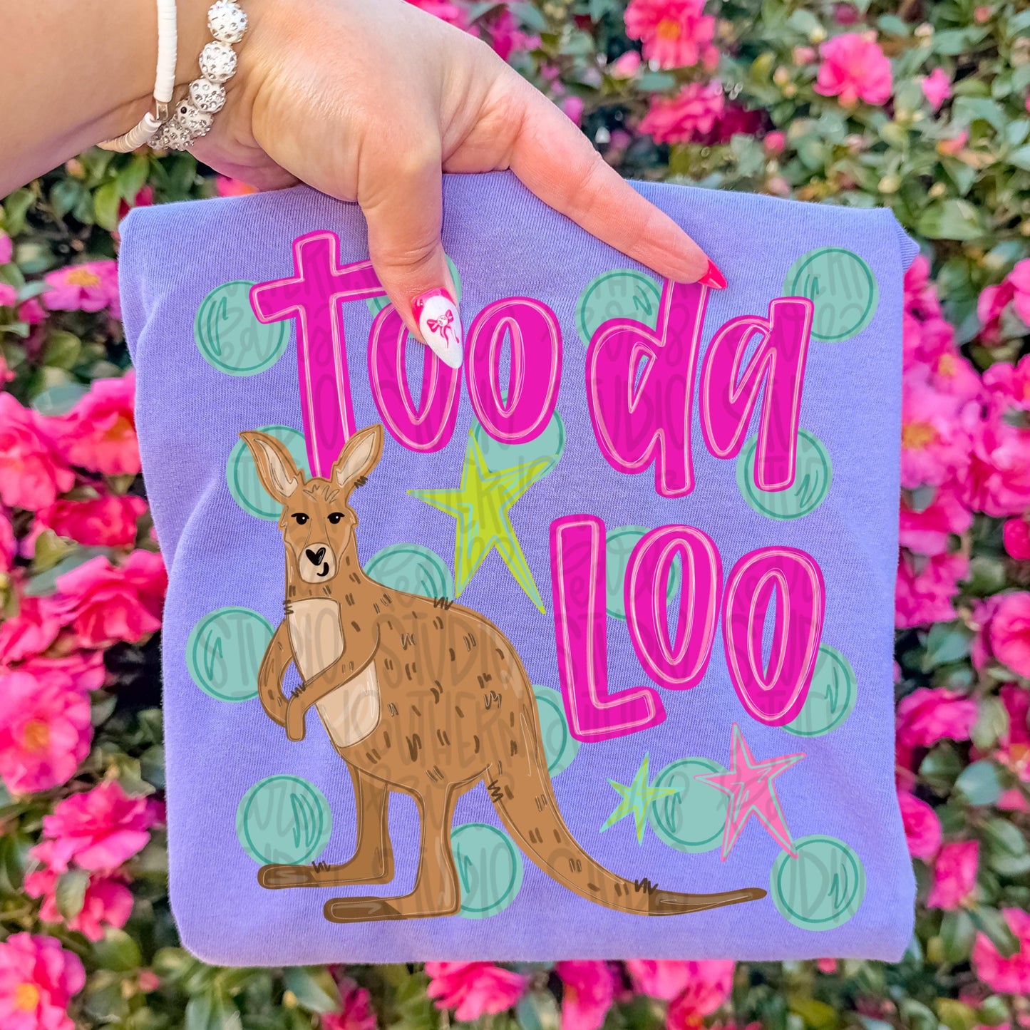Toodaloo kangaroo png, bright png, preppy png, girly png, mom png, spring png, trendy png, whimsy png, Womens png, Kids png, later gator png