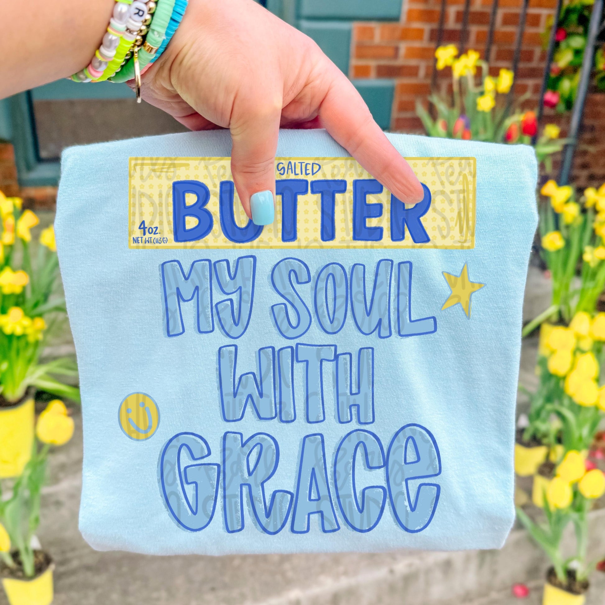Butter my soul with grace png, faith png, butter png, preppy png, girly png, mom png, spring png, whimsy png, Womens png, Kids png, digital