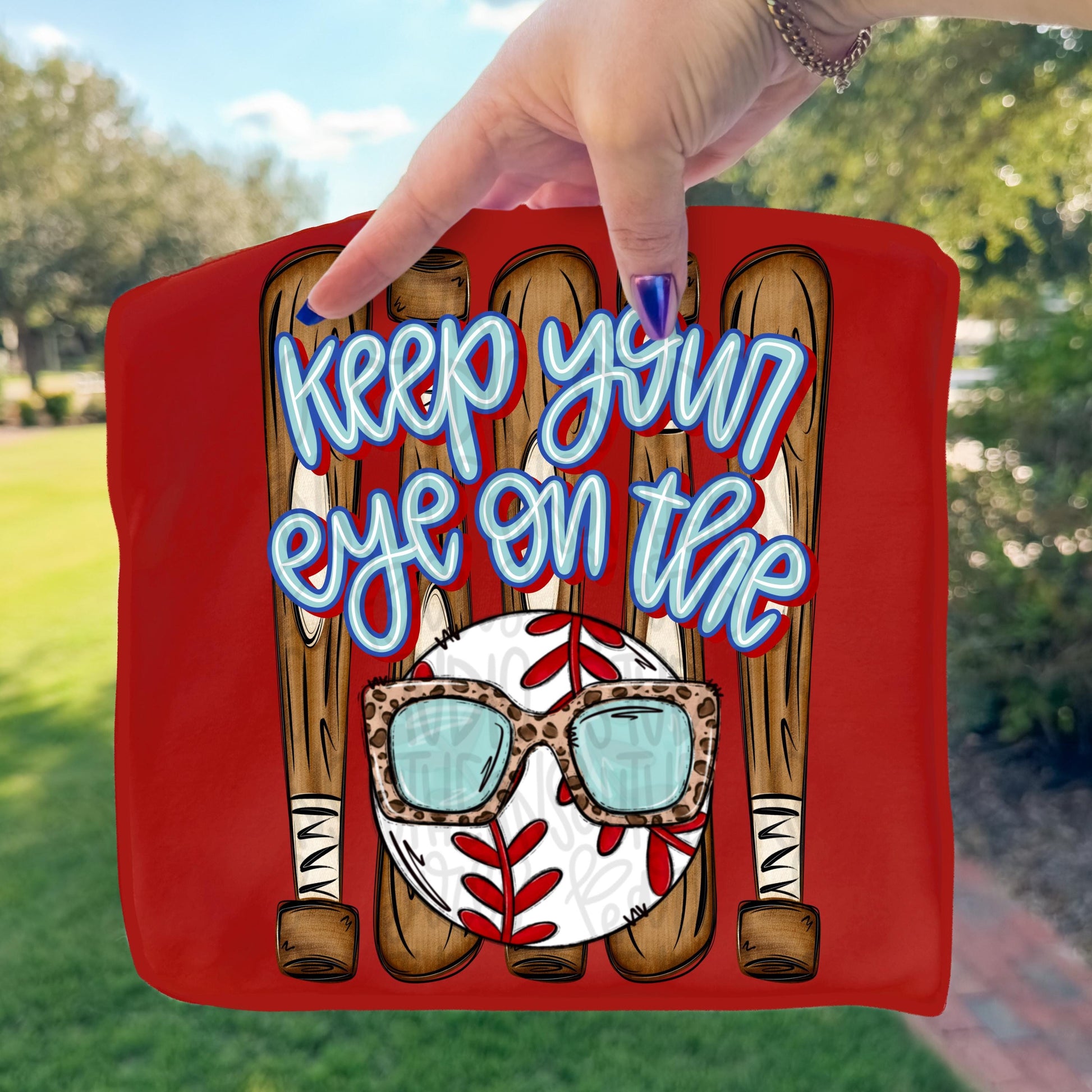 Keep your eye on the ball png, baseball png, mama png, preppy png, girly png, mom png, spring png, whimsy png, Womens png, Kids png, digital