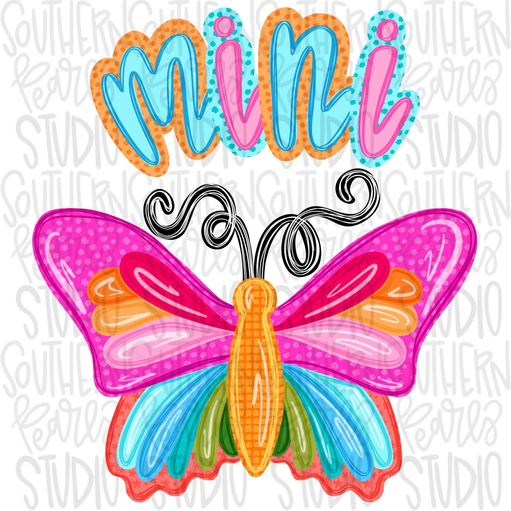 Mini butterfly png, bright png, preppy png, girly png, mom png, spring png, trendy png, whimsy png, Womens png, Kids png, later gator png