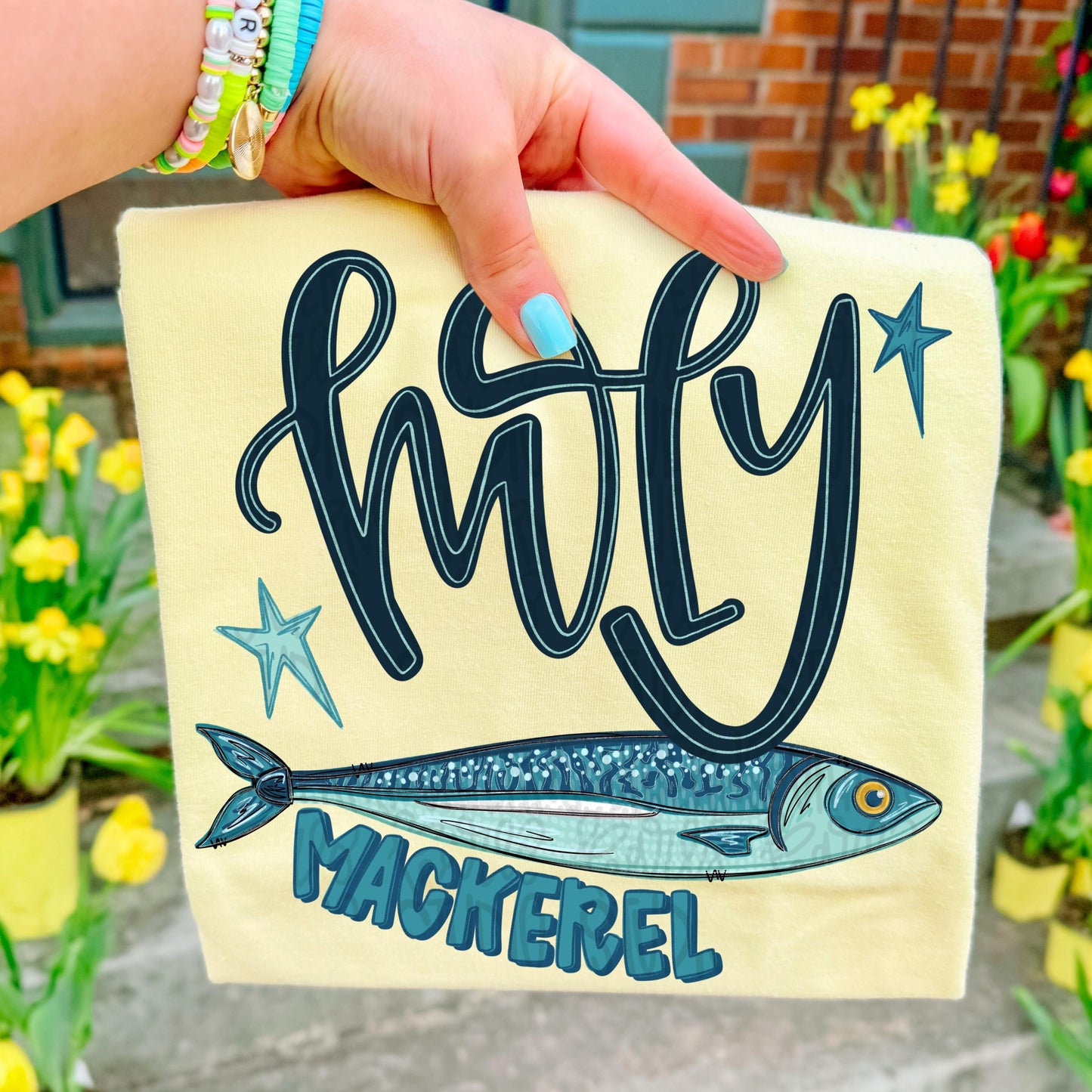 Holy mackerel png, fish png, girly png, spring png, trendy png, whimsy png, Womens png, Kids png, later gator png