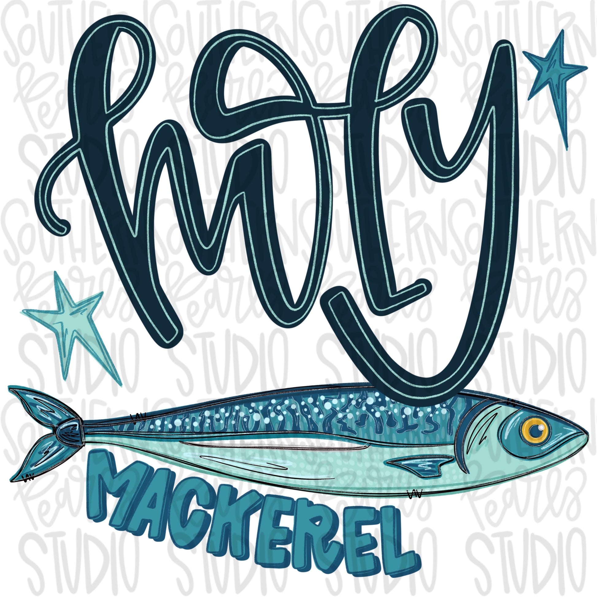Holy mackerel png, fish png, girly png, spring png, trendy png, whimsy png, Womens png, Kids png, later gator png