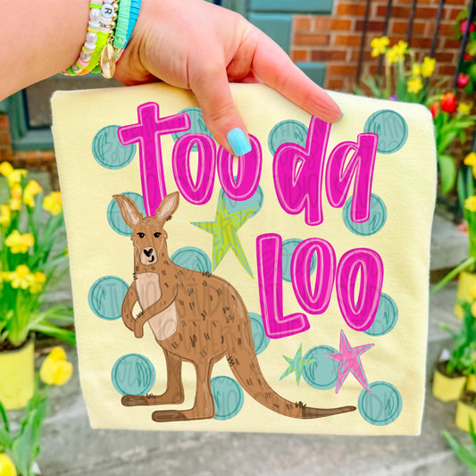 Toodaloo kangaroo png, bright png, preppy png, girly png, mom png, spring png, trendy png, whimsy png, Womens png, Kids png, later gator png