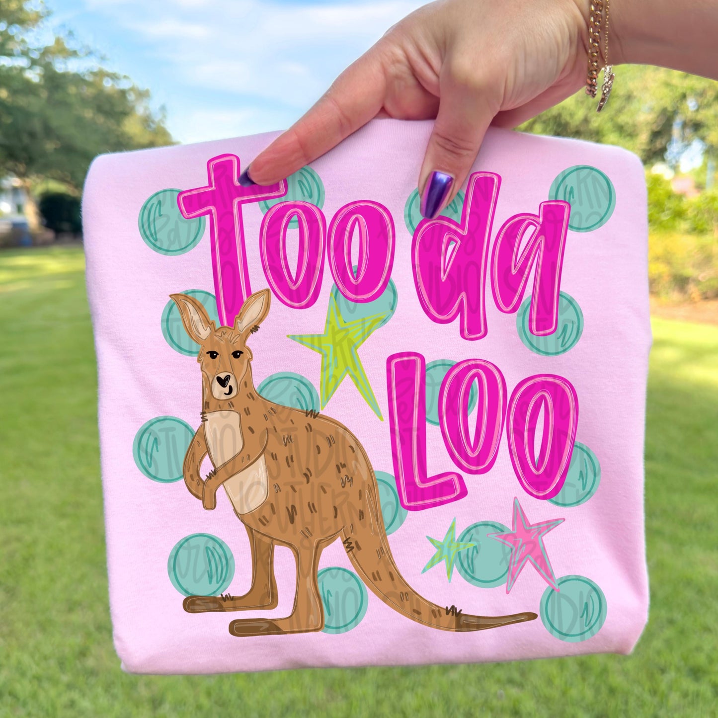 Toodaloo kangaroo png, bright png, preppy png, girly png, mom png, spring png, trendy png, whimsy png, Womens png, Kids png, later gator png