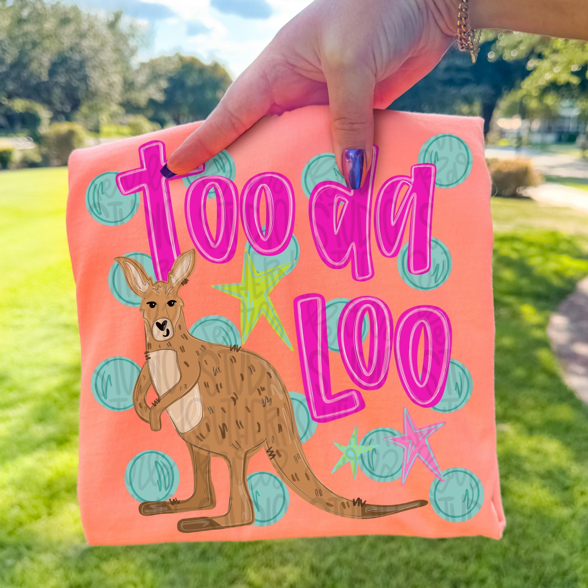 Toodaloo kangaroo png, bright png, preppy png, girly png, mom png, spring png, trendy png, whimsy png, Womens png, Kids png, later gator png