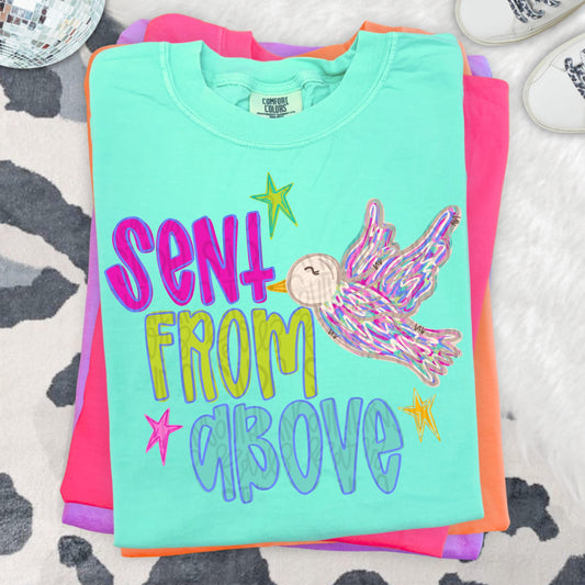 Sent from above dove png, bright png, preppy png, girly png, spring png, trendy png, whimsy png, Womens png, Kids png, later gator png