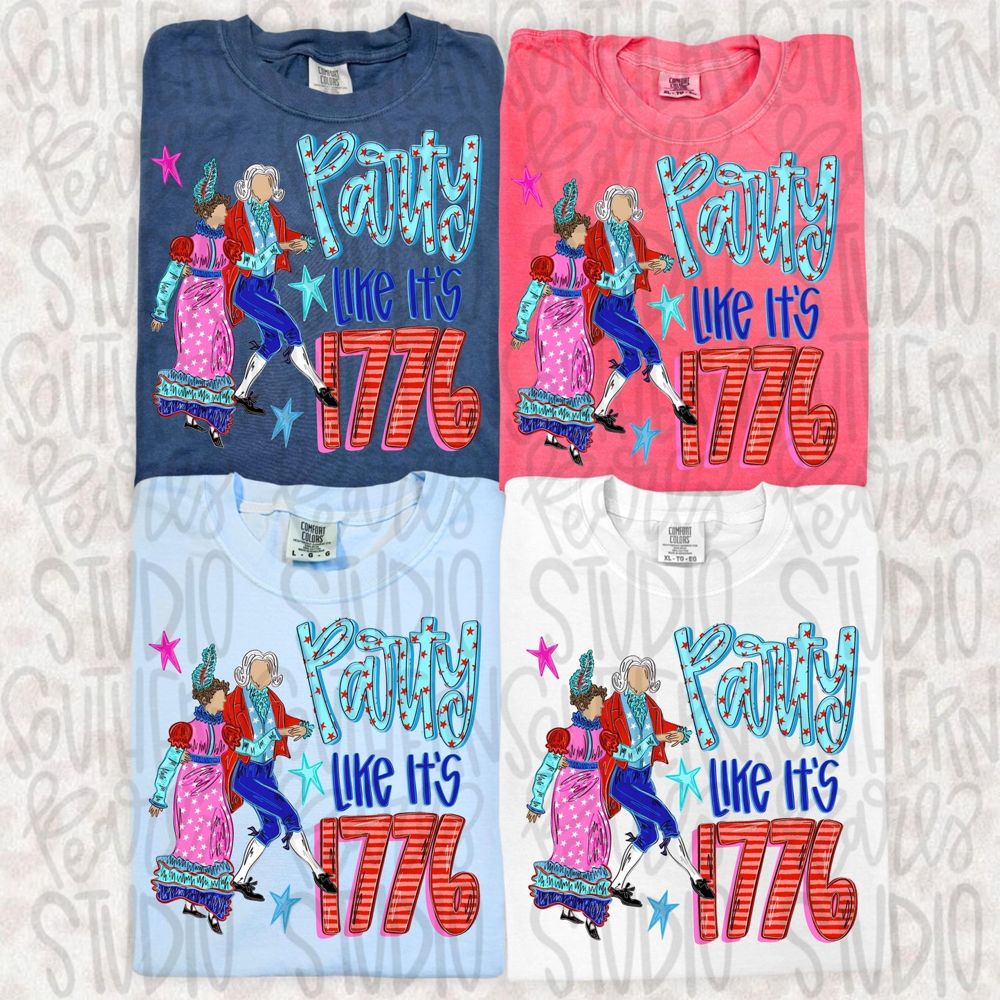 Party like it’s 1776 | dancing | Freedom | Patriotic | 250 years, 4th of July png design, Sublimation Design | Digital Download | Kids | PNG