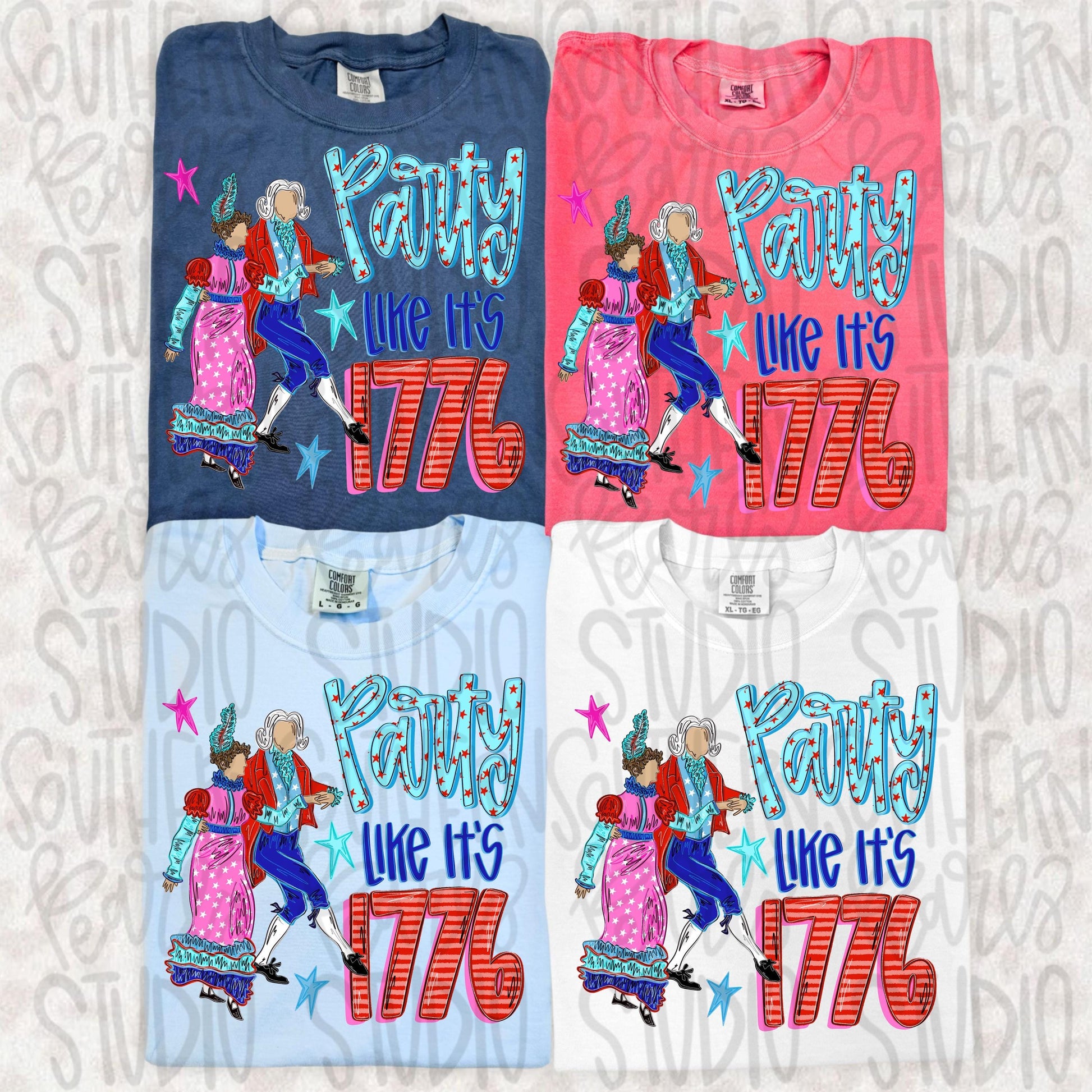 Party like it’s 1776 | dancing | Freedom | Patriotic | 250 years, 4th of July png design, Sublimation Design | Digital Download | Kids | PNG