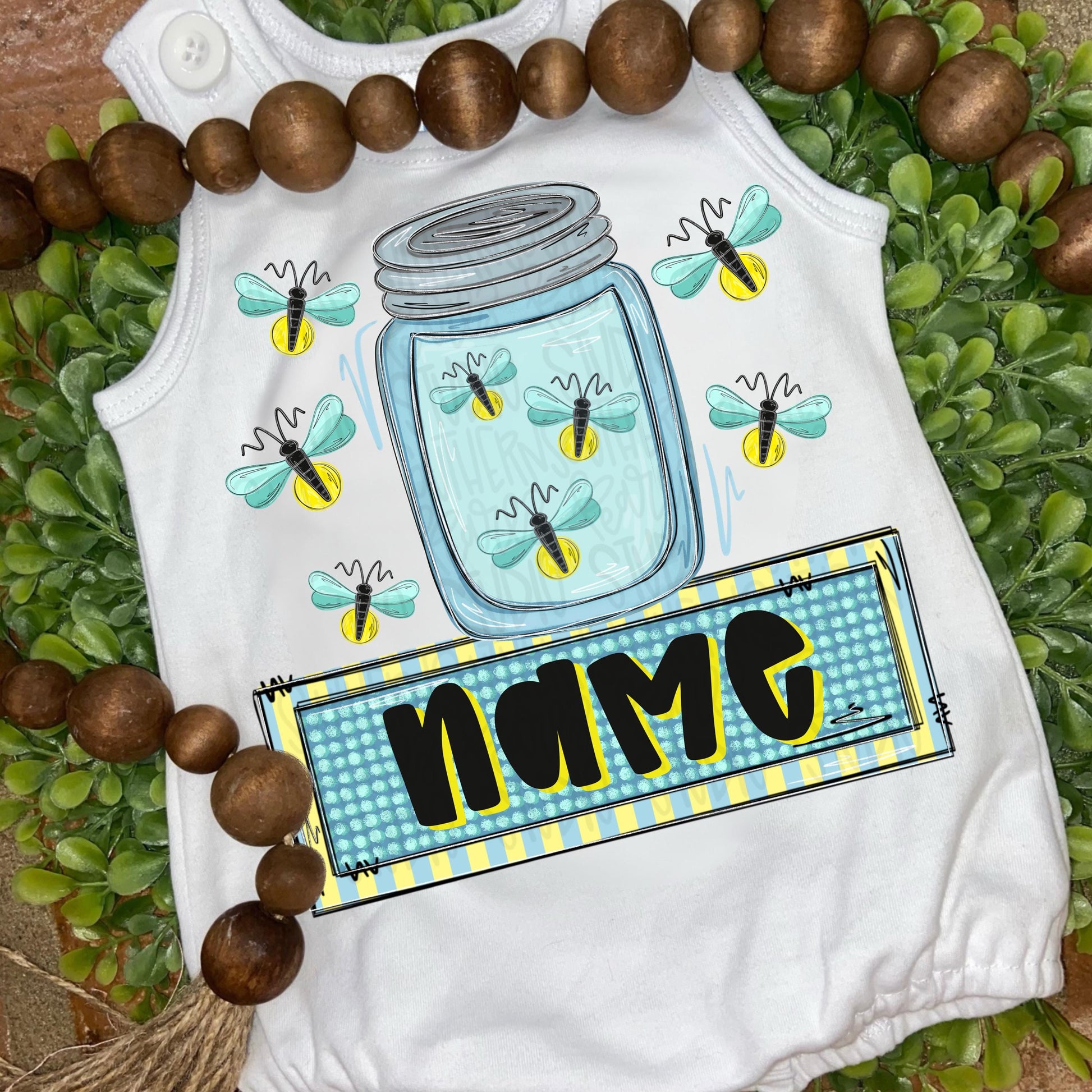 Fireflies in mason jar with name patch png, girly png, spring png, trendy png, whimsy png, Womens png, Kids png, later gator png