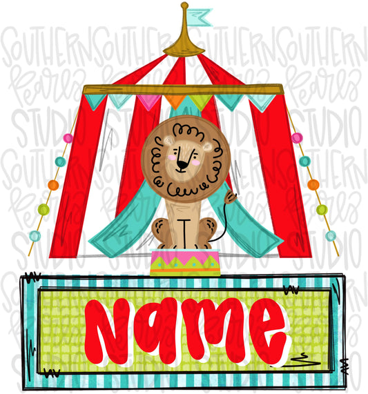 Circus tent with name patch png, girly png, spring png, trendy png, whimsy png, Womens png, Kids png, later gator png