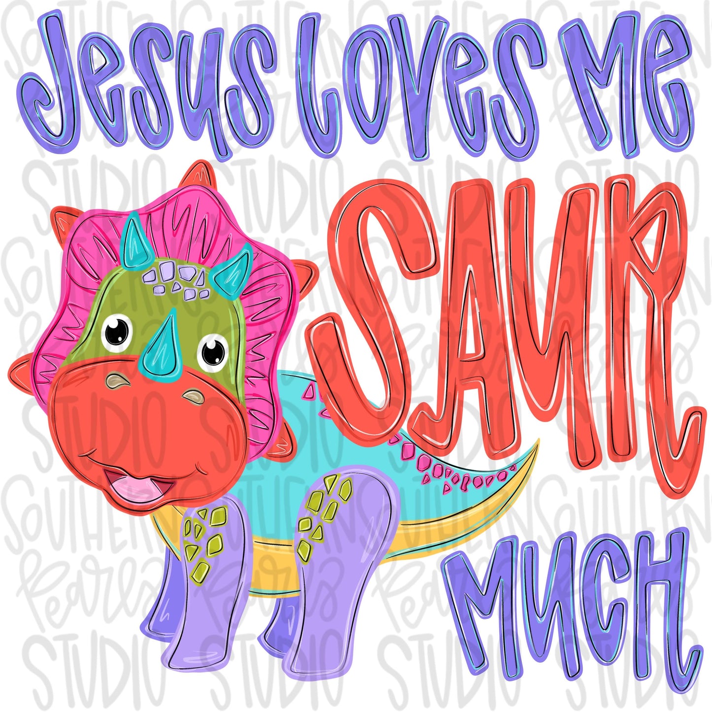 Jesus love me SAUR much png, dinosaur triceratops png, boy png, trendy png, whimsy png, viral png, Digital Download png graphic