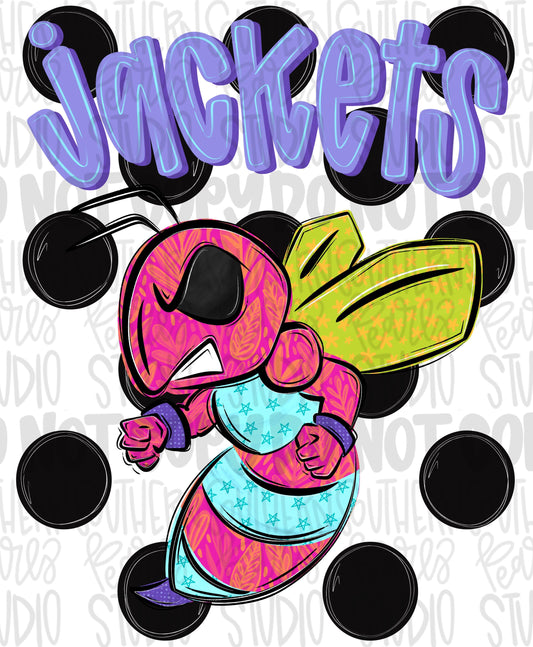 Jackets Polka dot mascot png | trendy png viral png colorful png | Sublimation DTF DTG Design | Digital Download | Womens & Kids png