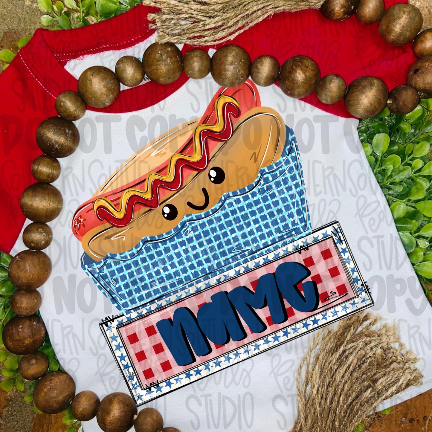Hotdog boy in basket with name patch png | trendy png viral png colorful png | Sublimation DTF DTG Design |Digital Download | Womens & Kids