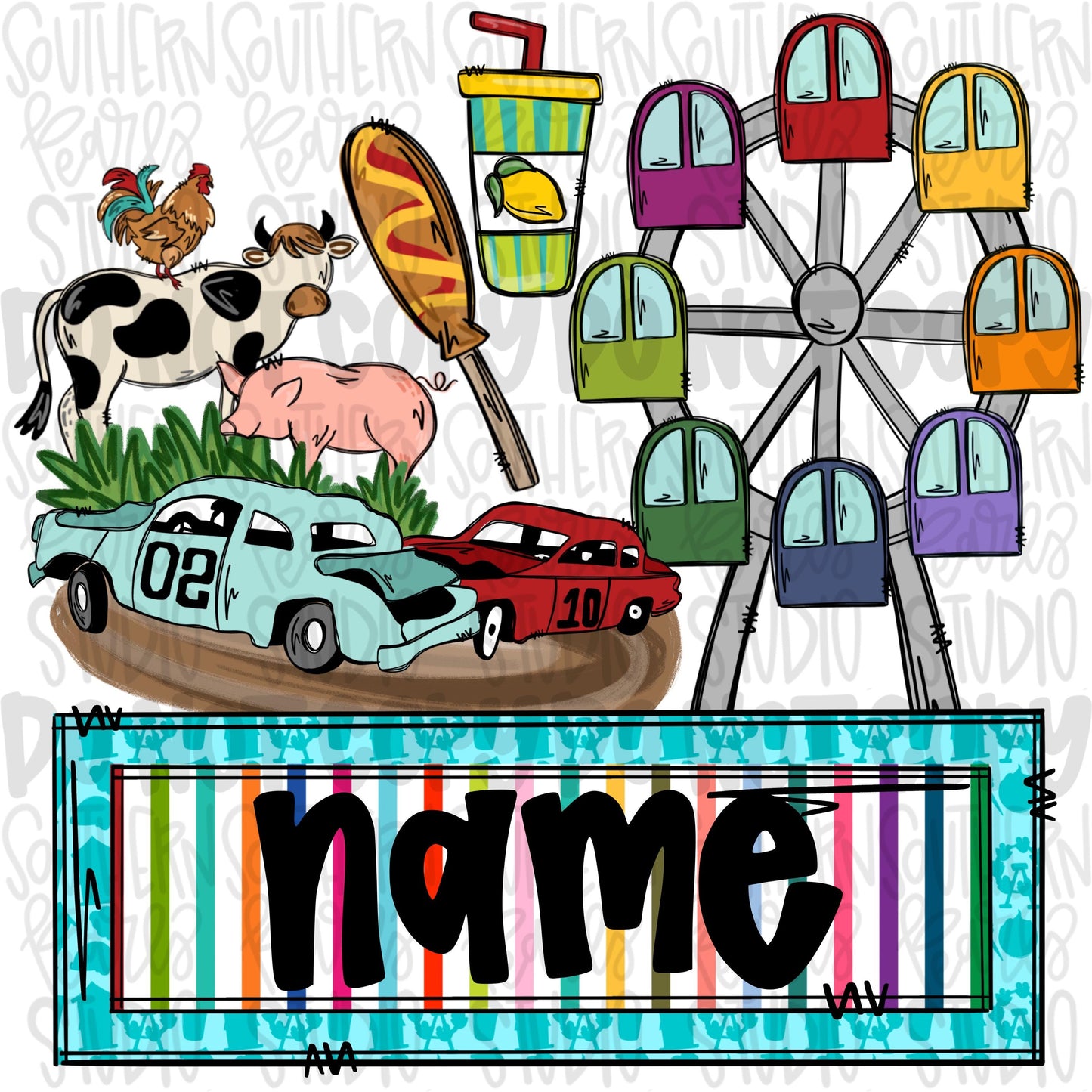 Fair items with name patch png | trendy png viral png colorful png | Sublimation DTF DTG Design |Digital Download | Womens & Kids