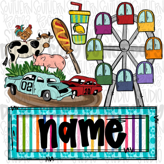 Fair items with name patch png | trendy png viral png colorful png | Sublimation DTF DTG Design |Digital Download | Womens & Kids