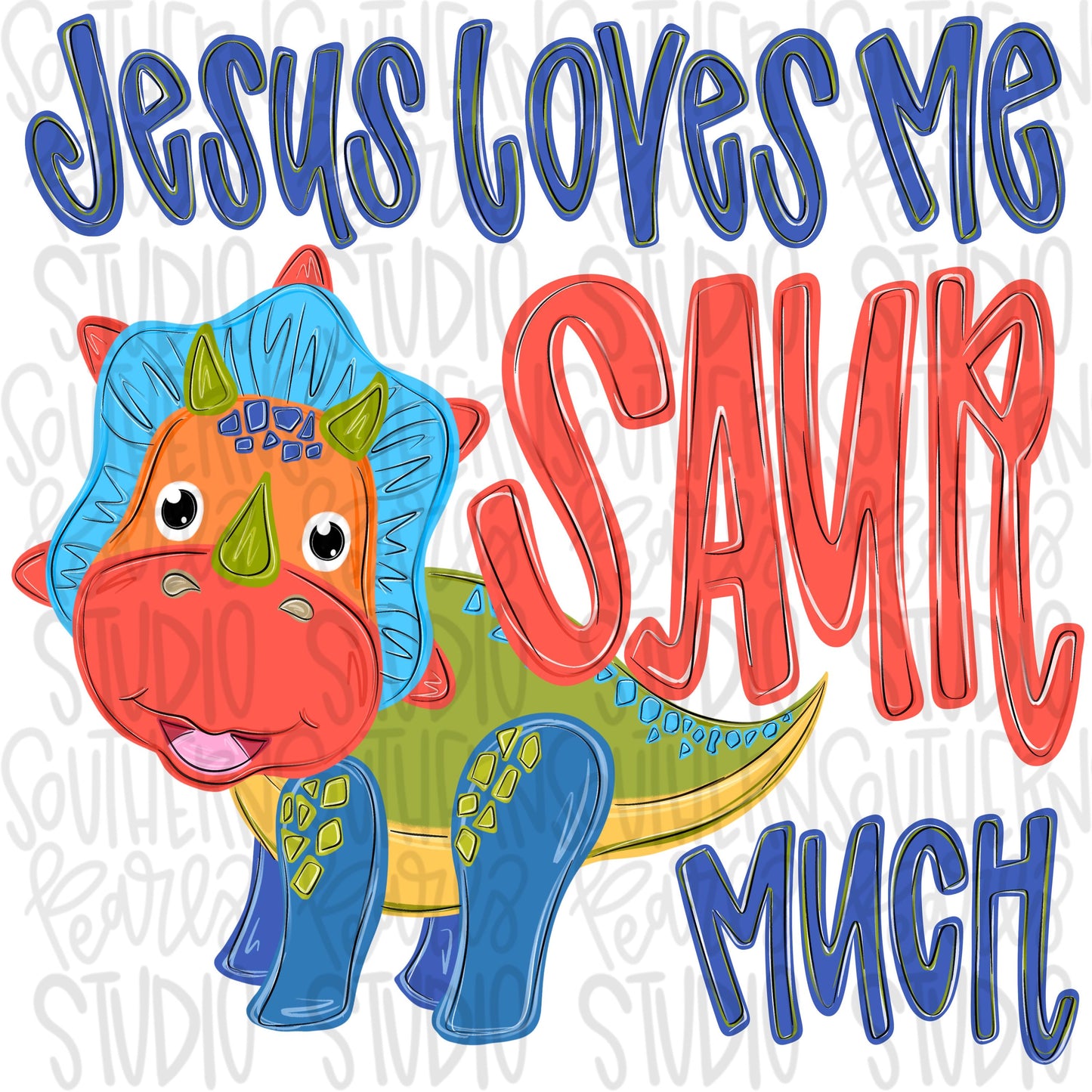 Jesus love me SAUR much png, dinosaur triceratops png, boy png, trendy png, whimsy png, viral png, Digital Download png graphic
