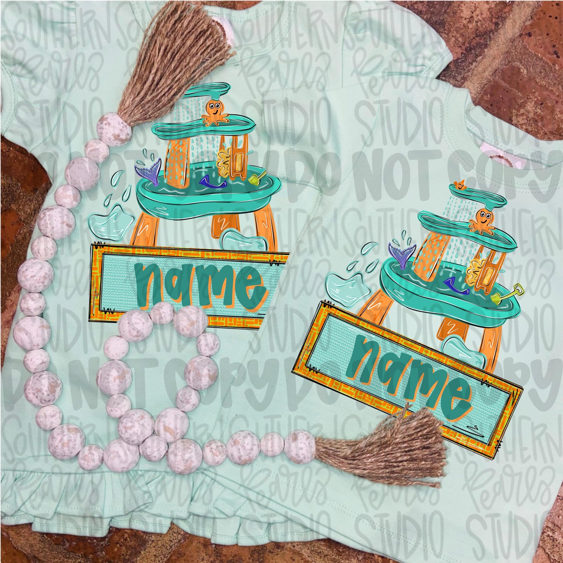 Kids water table toy with name patch pink | trendy png viral png colorful png | Sublimation DTF DTG Design |Digital Download | Womens & Kids