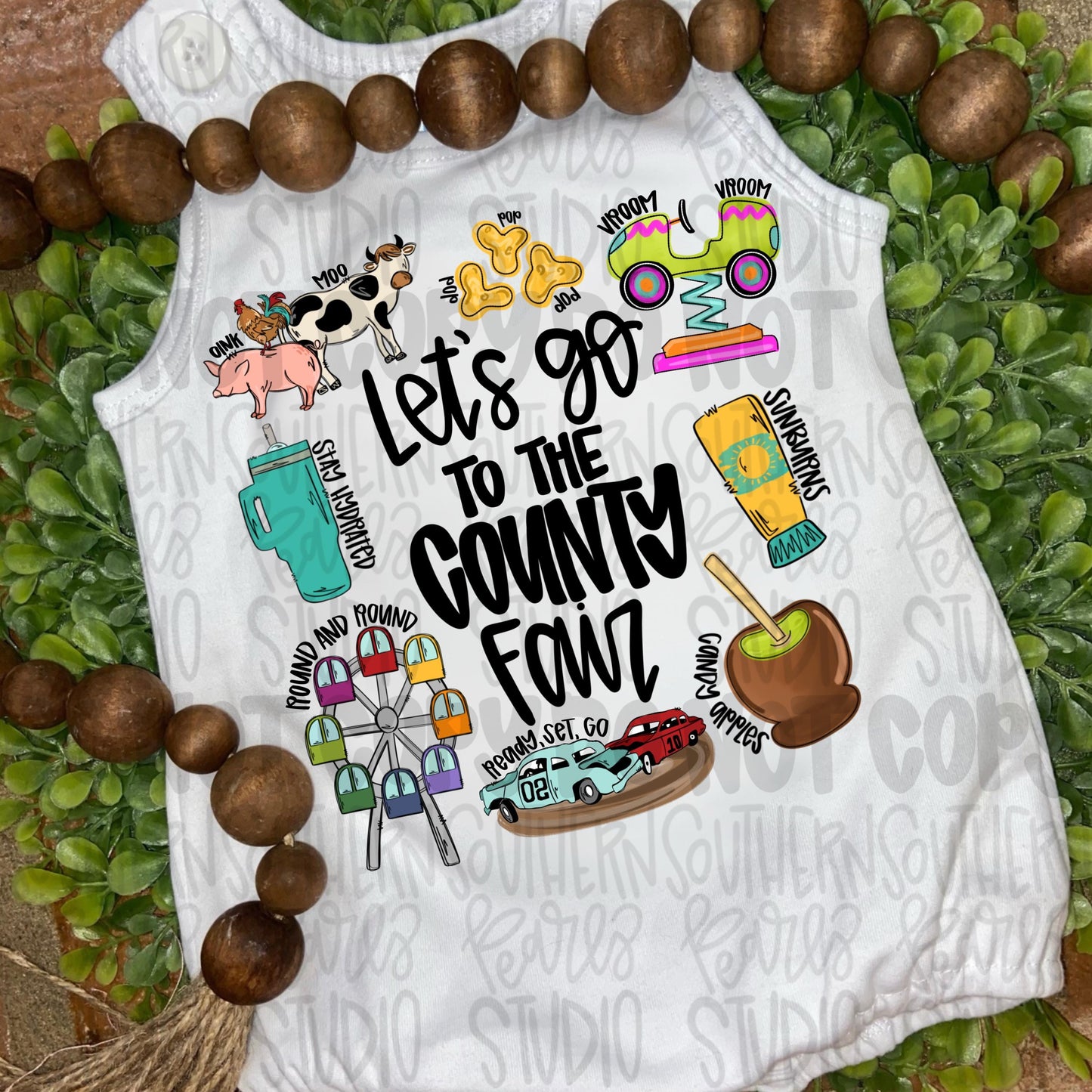 Let’s go to the county fair png | trendy png viral png colorful png | Sublimation DTF DTG Design |Digital Download | Womens & Kids