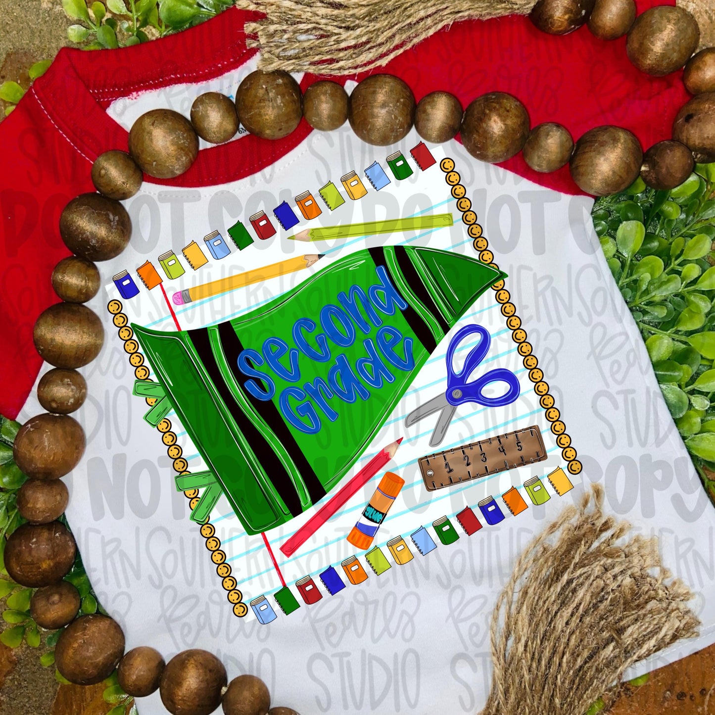 Second grade pennant boyish design | school png, teacher png, student png | Sublimation Design | Digital Download | Women’s, Kids Shirt PNG