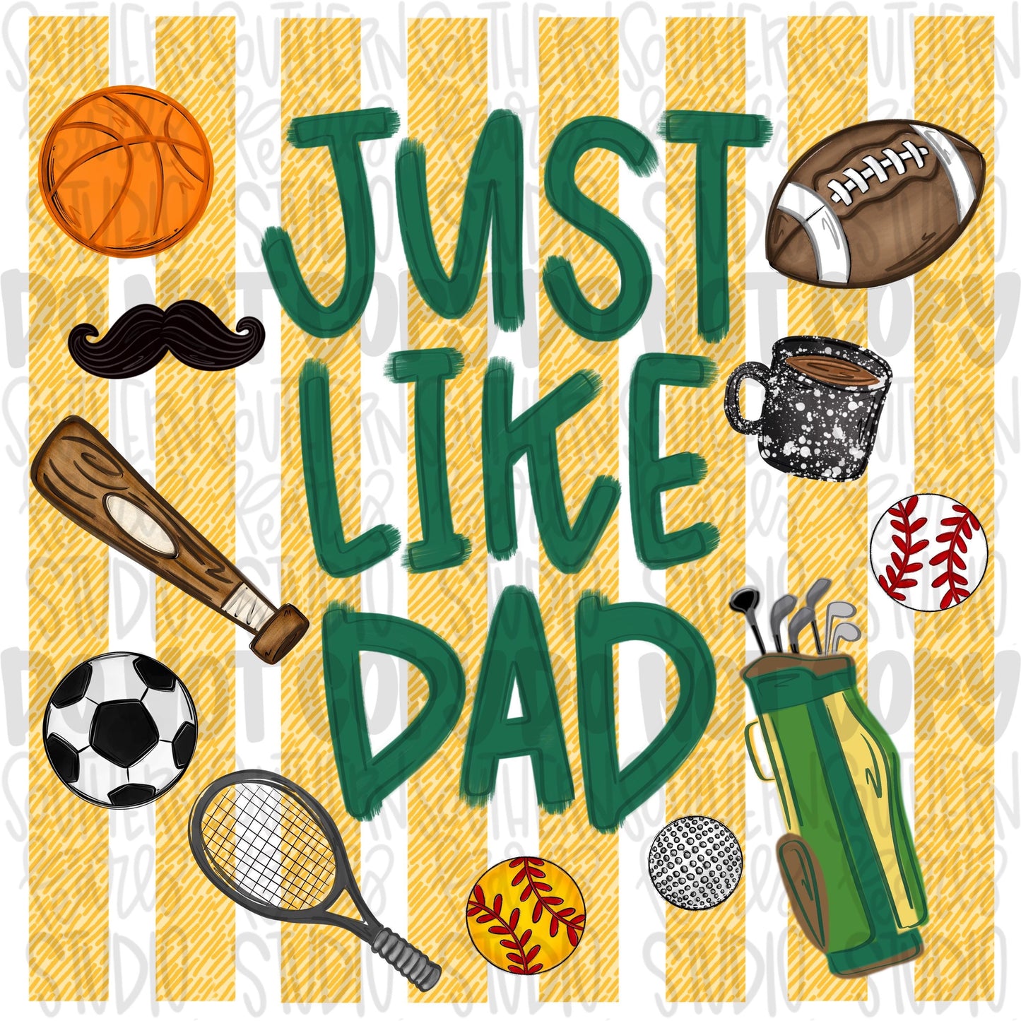 Just like Dad | sports | Fathers Day | Sublimation Design | Digital Download | Women’s, Kids Shirt PNG