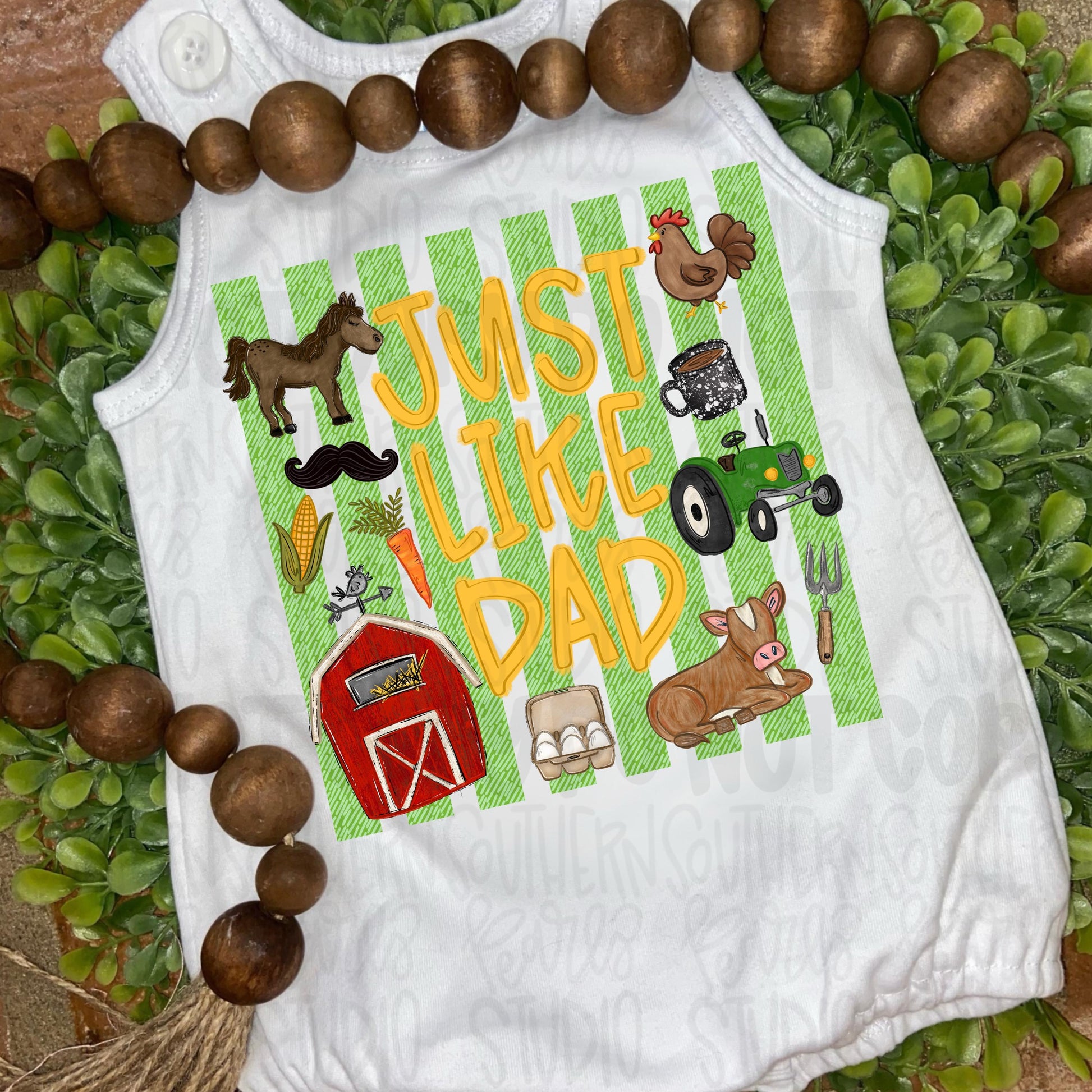 Just like Dad | farmer | Fathers Day | Sublimation Design | Digital Download | Women’s, Kids Shirt PNG