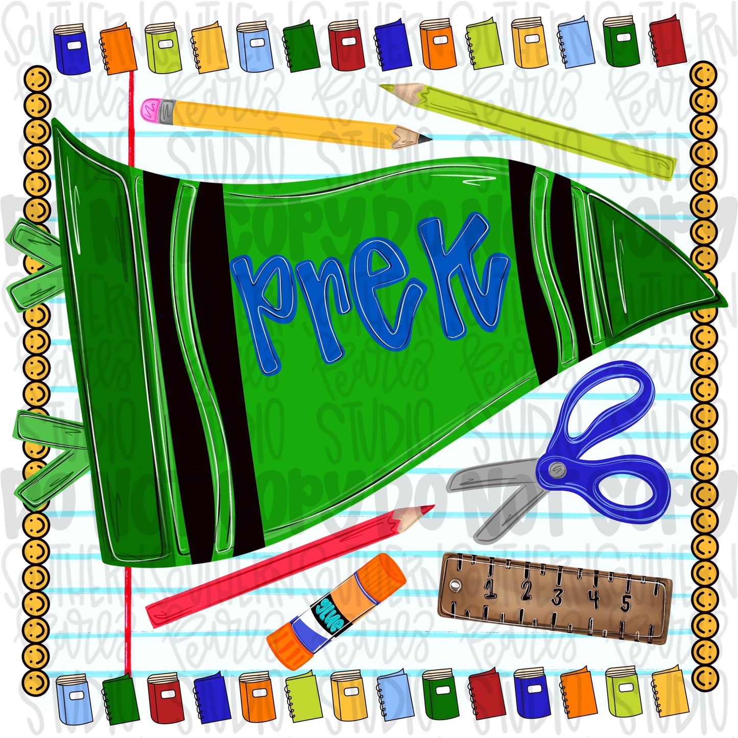 Pre K pennant boyish design | school png, teacher png, student png | Sublimation Design | Digital Download | Women’s, Kids Shirt PNG