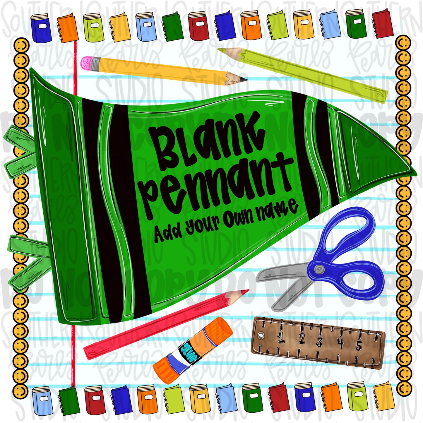 Blank school pennant boy design | school png, teacher png, student png | Sublimation Design | Digital Download | Women Shirt PNG