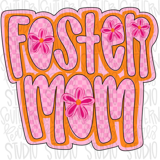 Foster mom | Sublimation Design | Digital Download | Women’s, Kids Shirt PNG