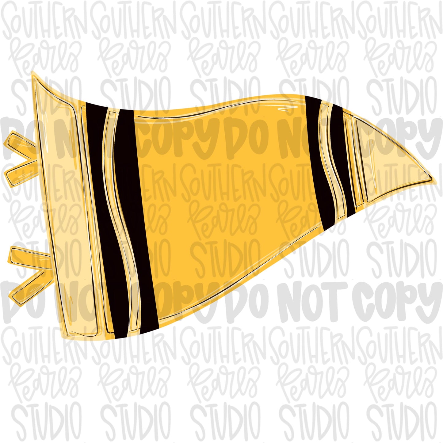 Blank yellow crayon pennant design | school png, teacher png, student png | Sublimation Design | Digital Download | Women Shirt PNG