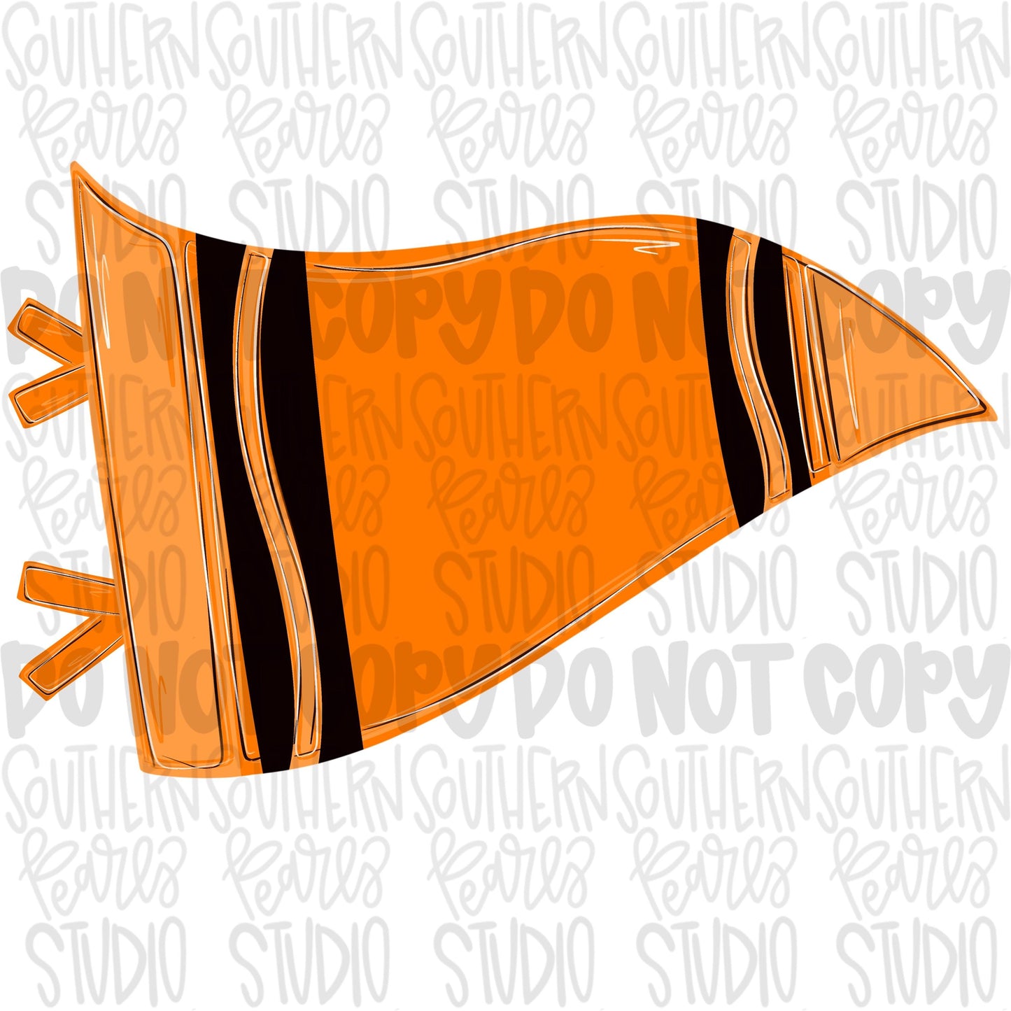 Blank orange crayon pennant design | school png, teacher png, student png | Sublimation Design | Digital Download | Women Shirt PNG