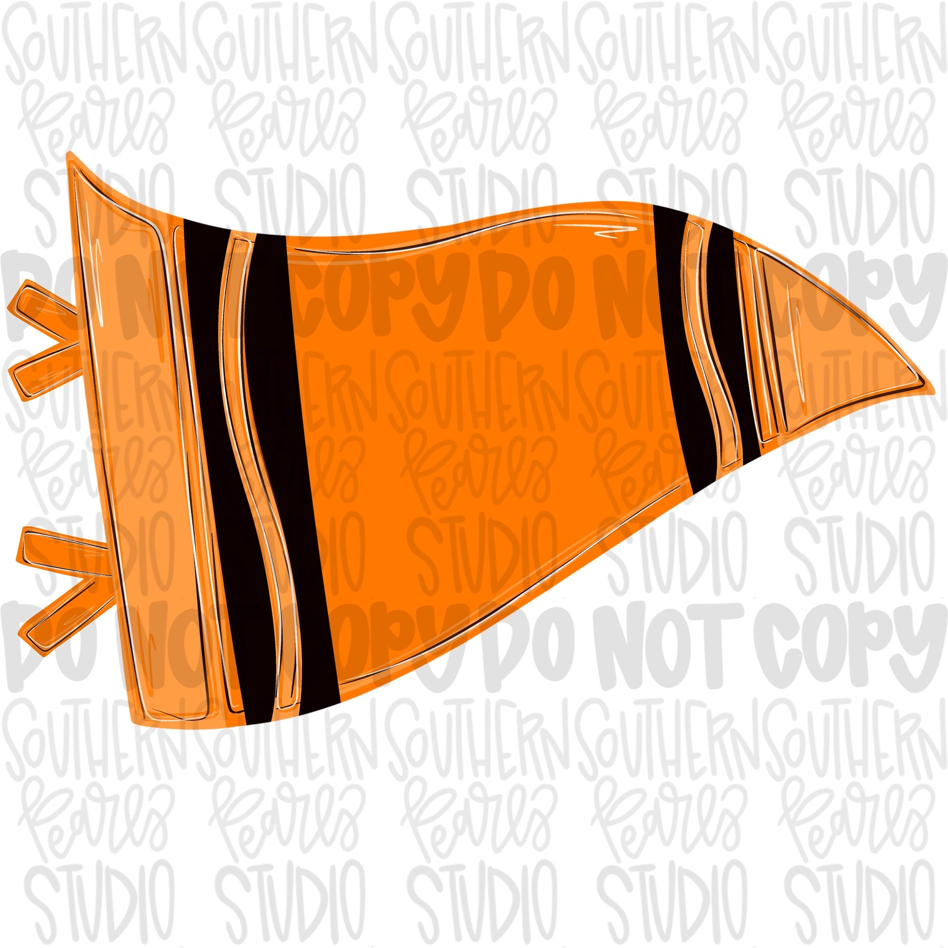 Blank orange crayon pennant design | school png, teacher png, student png | Sublimation Design | Digital Download | Women Shirt PNG
