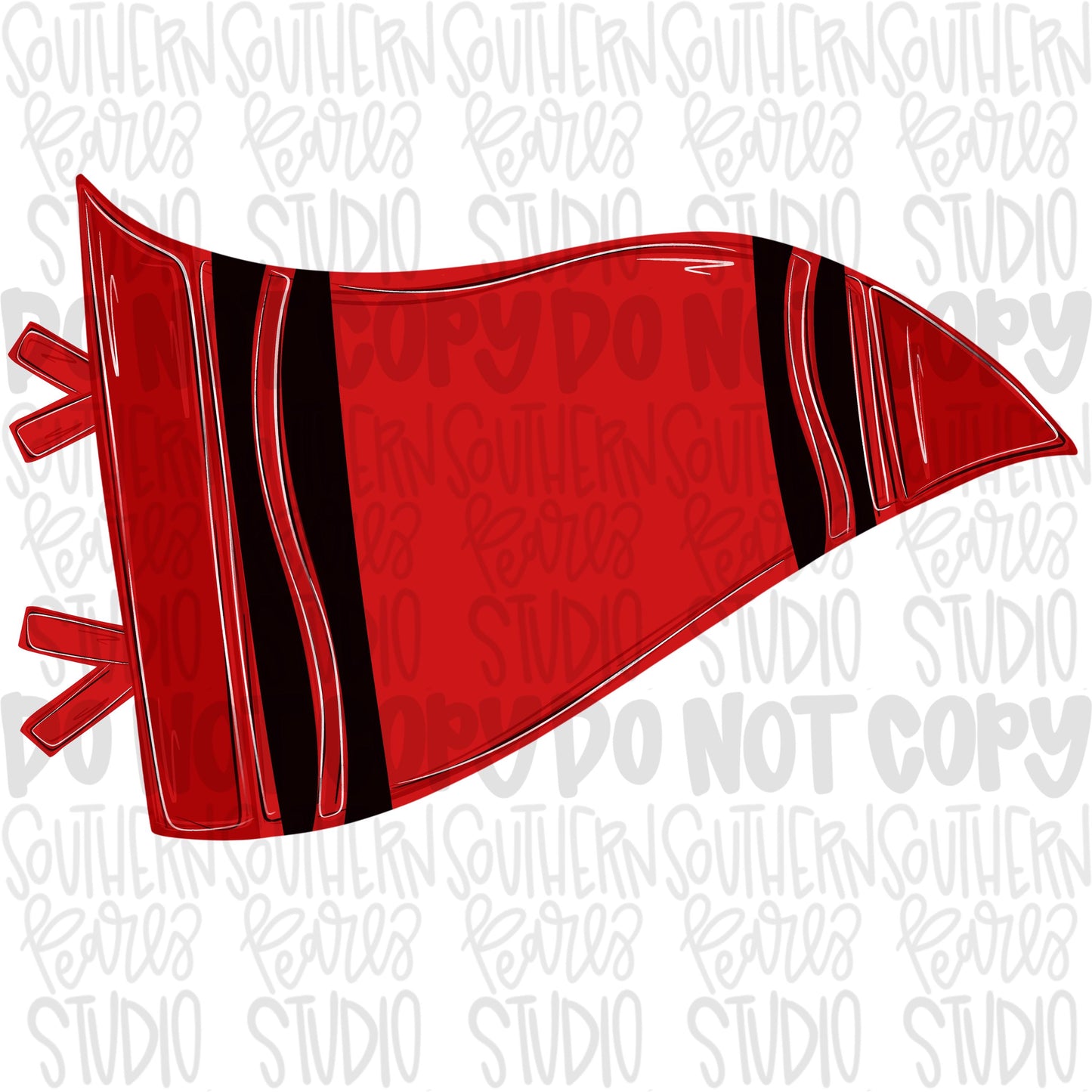 Blank red crayon pennant design | school png, teacher png, student png | Sublimation Design | Digital Download | Women Shirt PNG