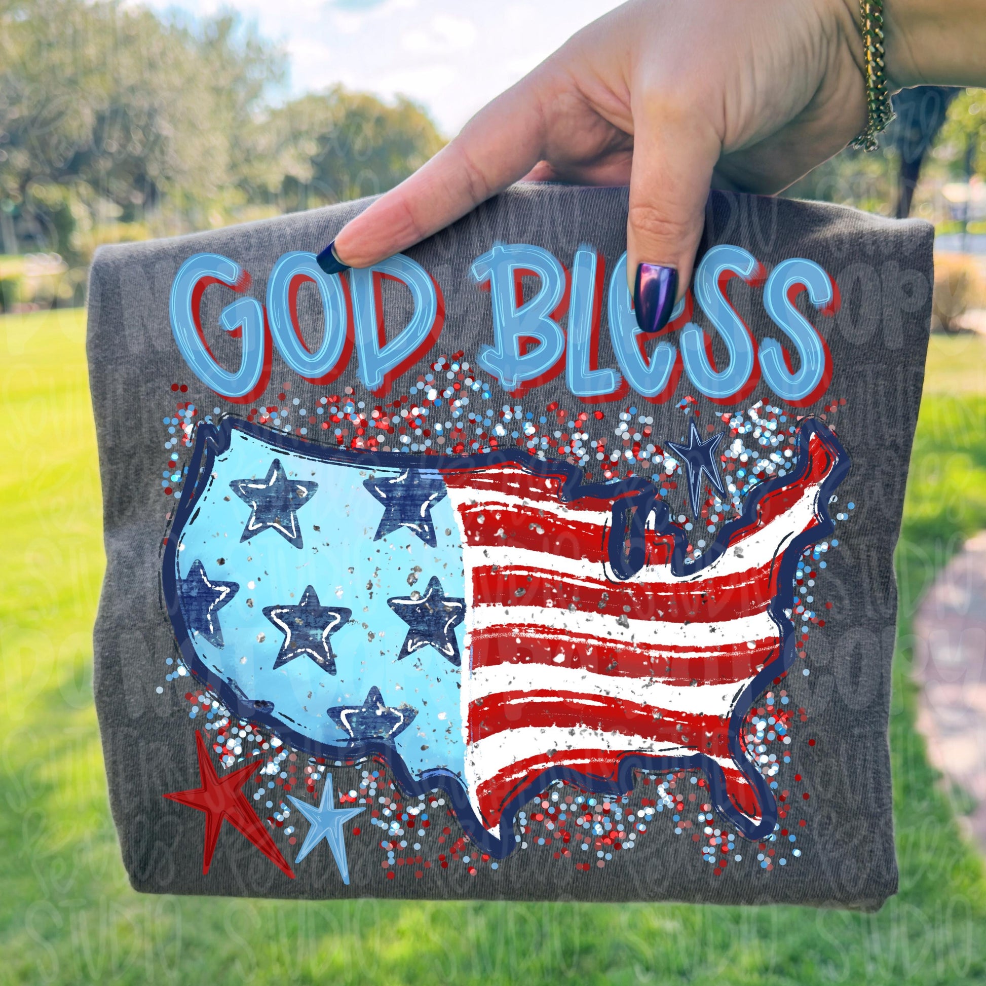 God bless America | USA shape | Freedom | Patriotic | 250 years, 4th of July png design, Sublimation Design | Digital Download | Kids | PNG