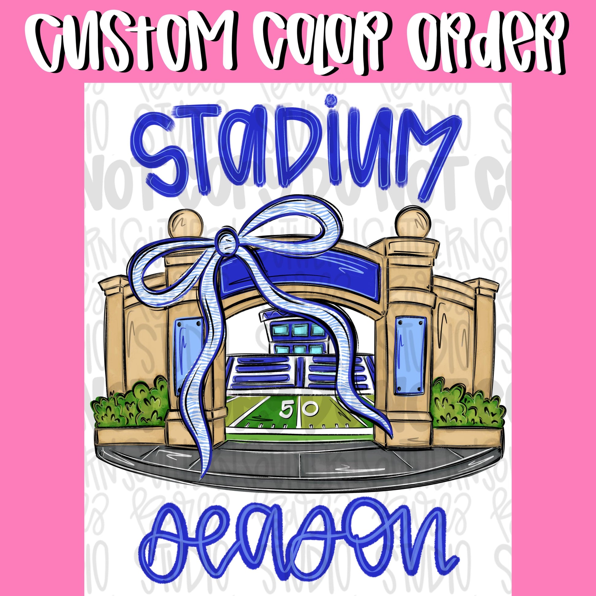 Custom color stadium | Stadium Season | Go Team | PNG | Sublimation | Design Download