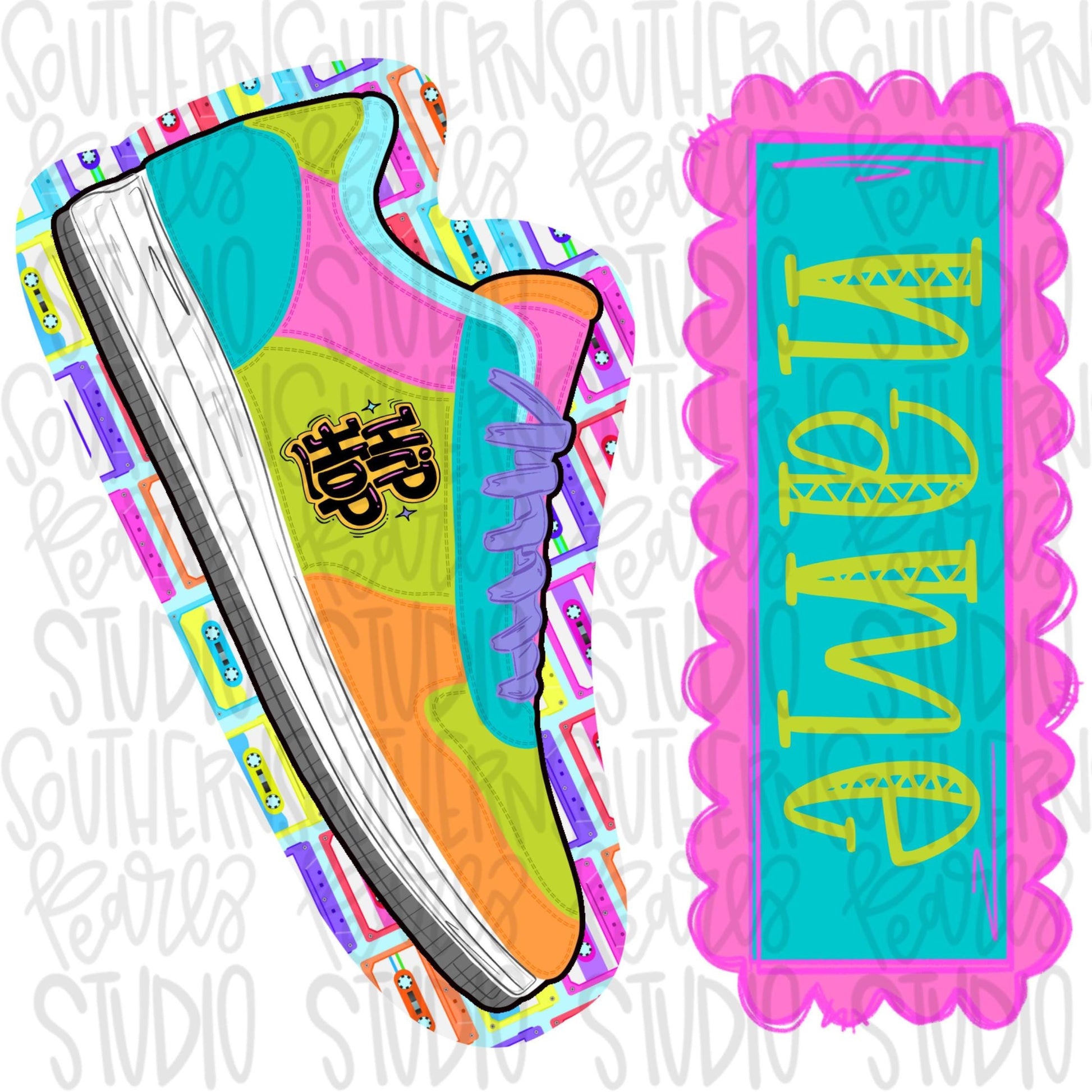 Hip hop shoes with name patch | dancer | dance | Sublimation Design | Digital Download | Women’s Shirt | PNG design