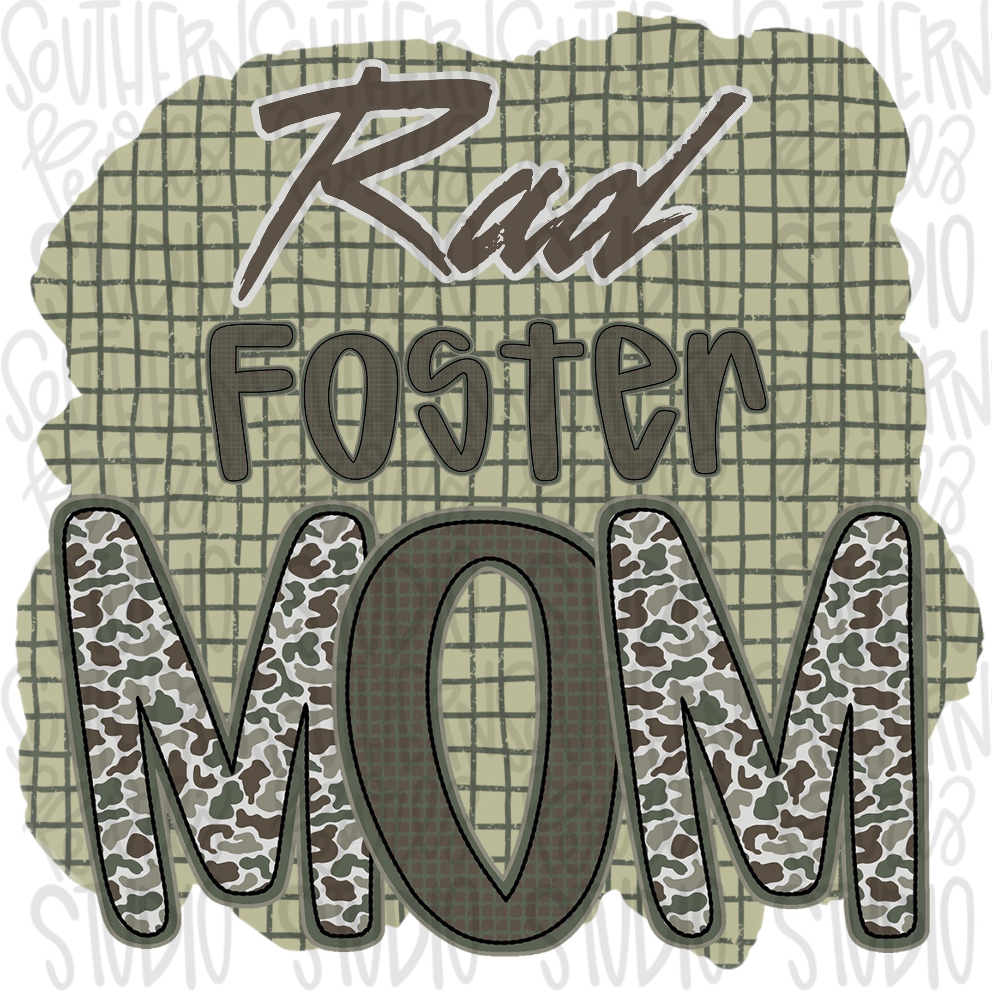 Rad foster mom camo | front and back designs | Sublimation Design | Digital Download | Women’s, Kids Shirt PNG