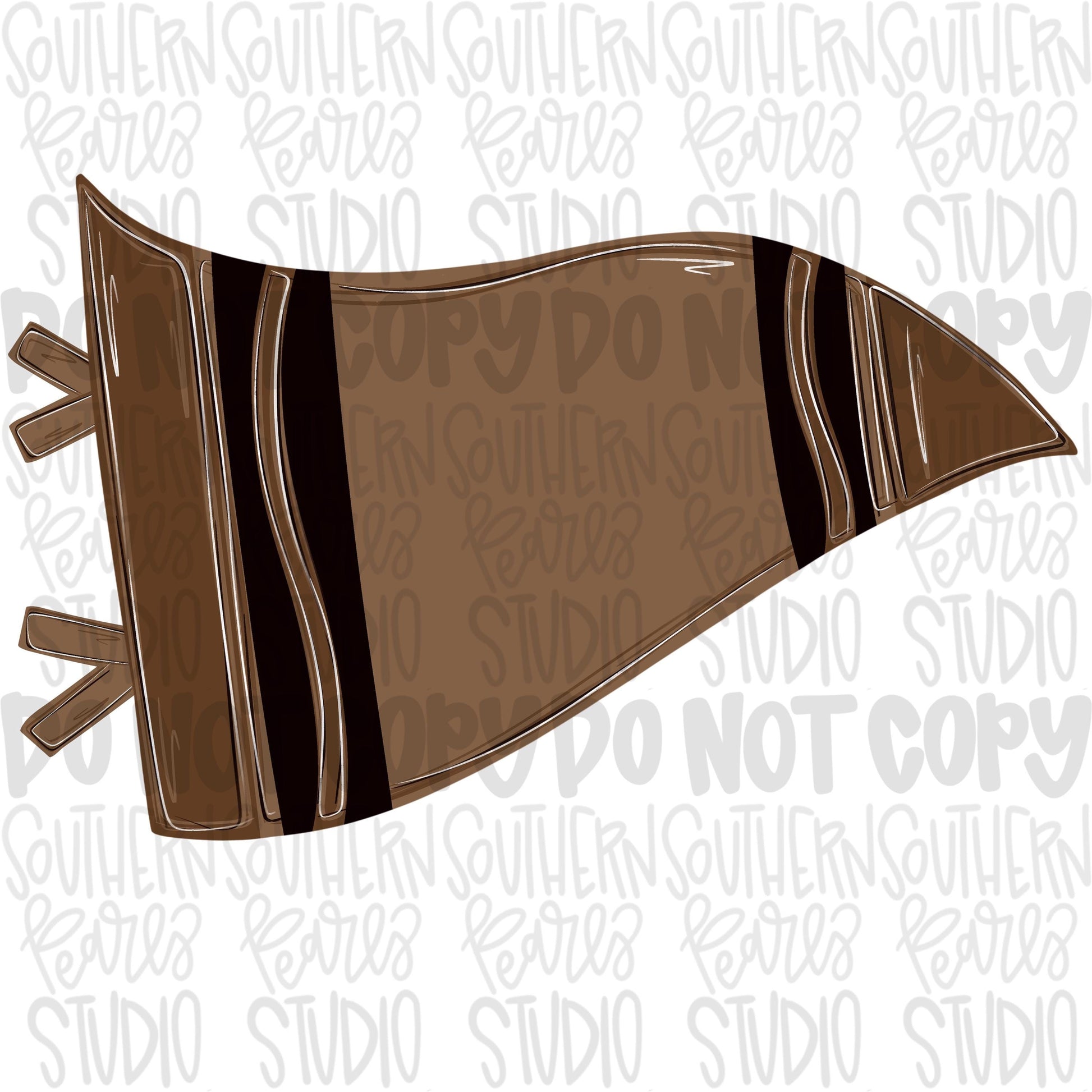 Blank brown crayon pennant design | school png, teacher png, student png | Sublimation Design | Digital Download | Women Shirt PNG