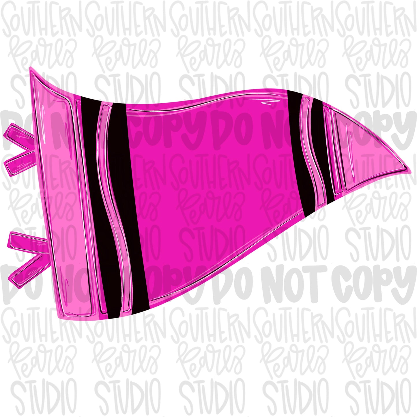 Blank pink crayon pennant design | school png, teacher png, student png | Sublimation Design | Digital Download | Women Shirt PNG