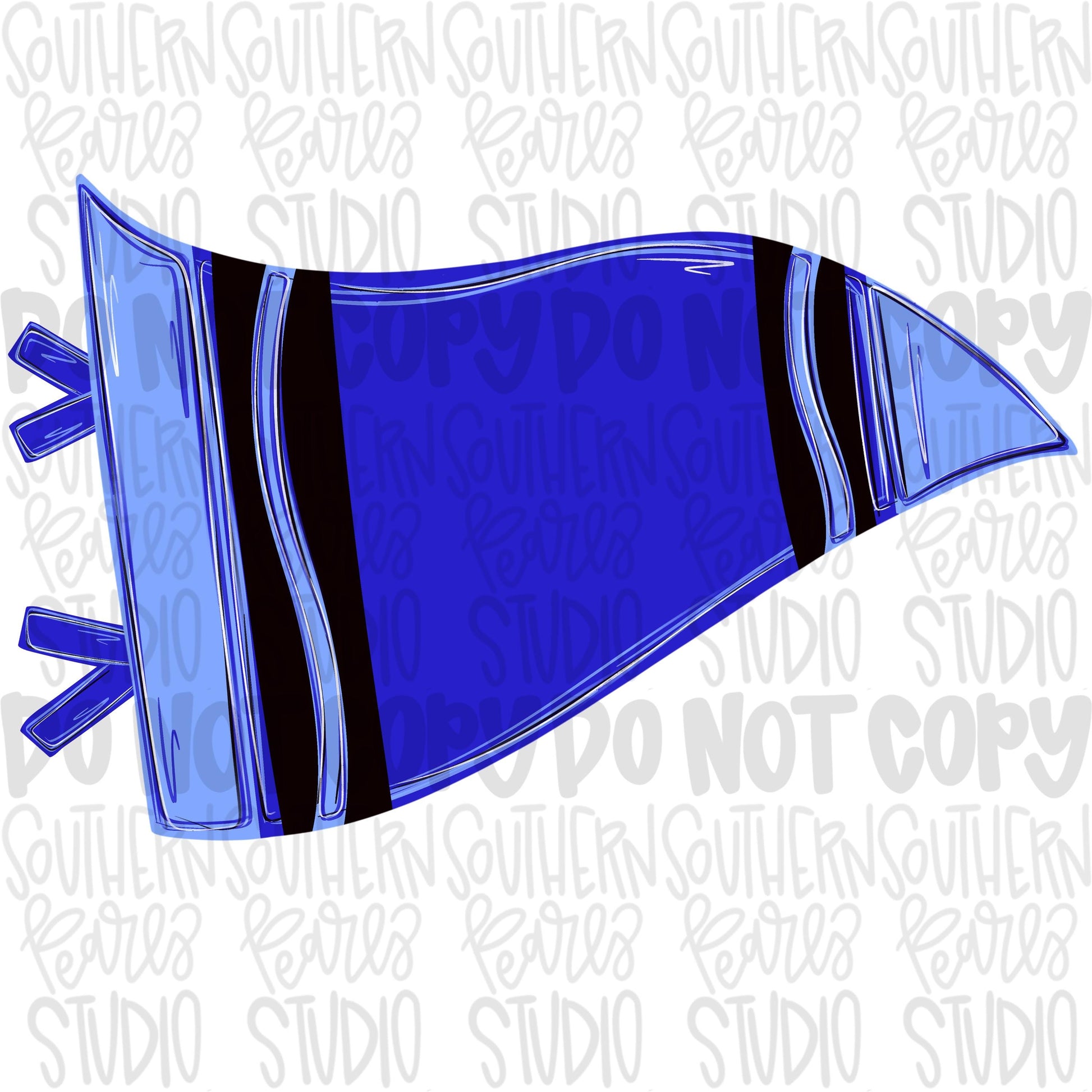 Blank blue crayon pennant design | school png, teacher png, student png | Sublimation Design | Digital Download | Women Shirt PNG