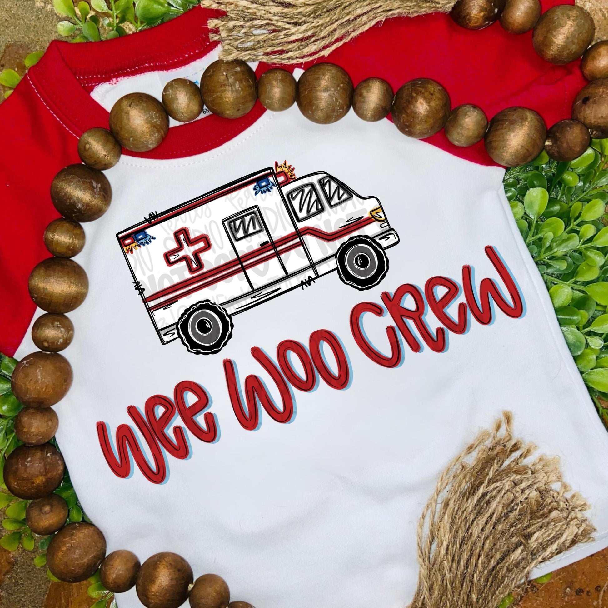 Wee woo crew | paramedics | ambulance | Sublimation Design | Digital Download | Women’s, Kids Shirt PNG