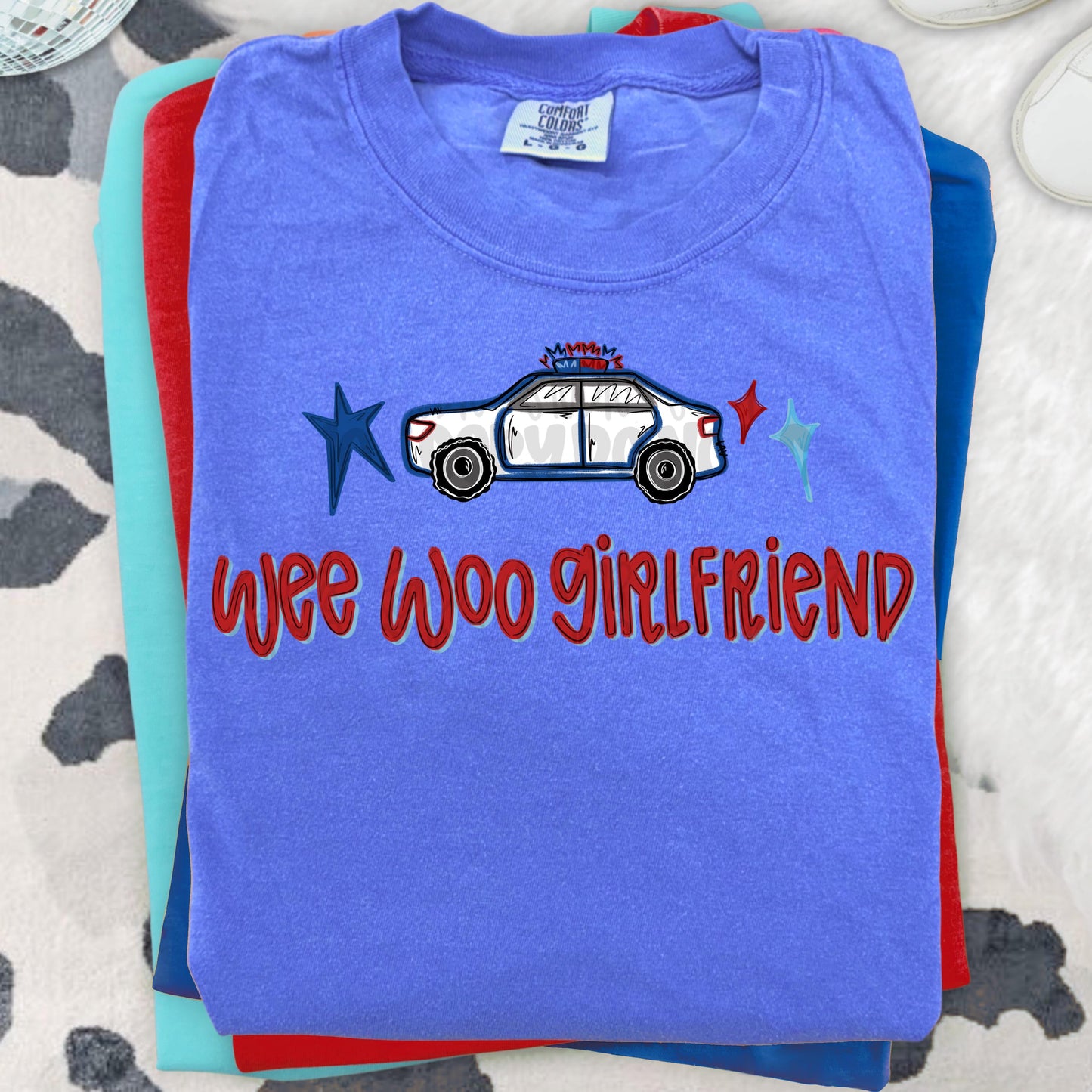 Wee woo girlfriend | police officer | Sublimation Design | Digital Download | Women’s, Kids Shirt PNG