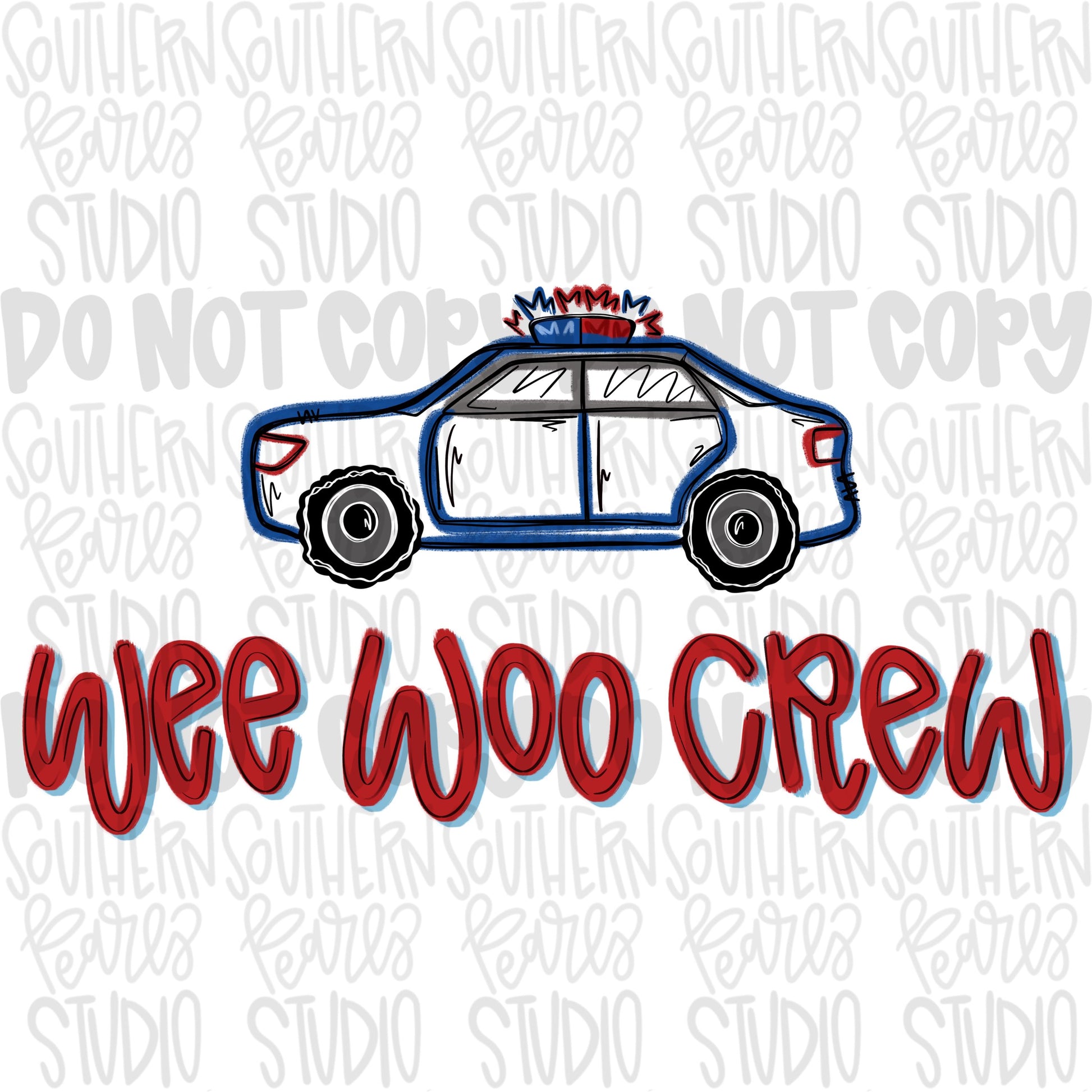 Wee woo crew | police officer | Sublimation Design | Digital Download | Women’s, Kids Shirt PNG