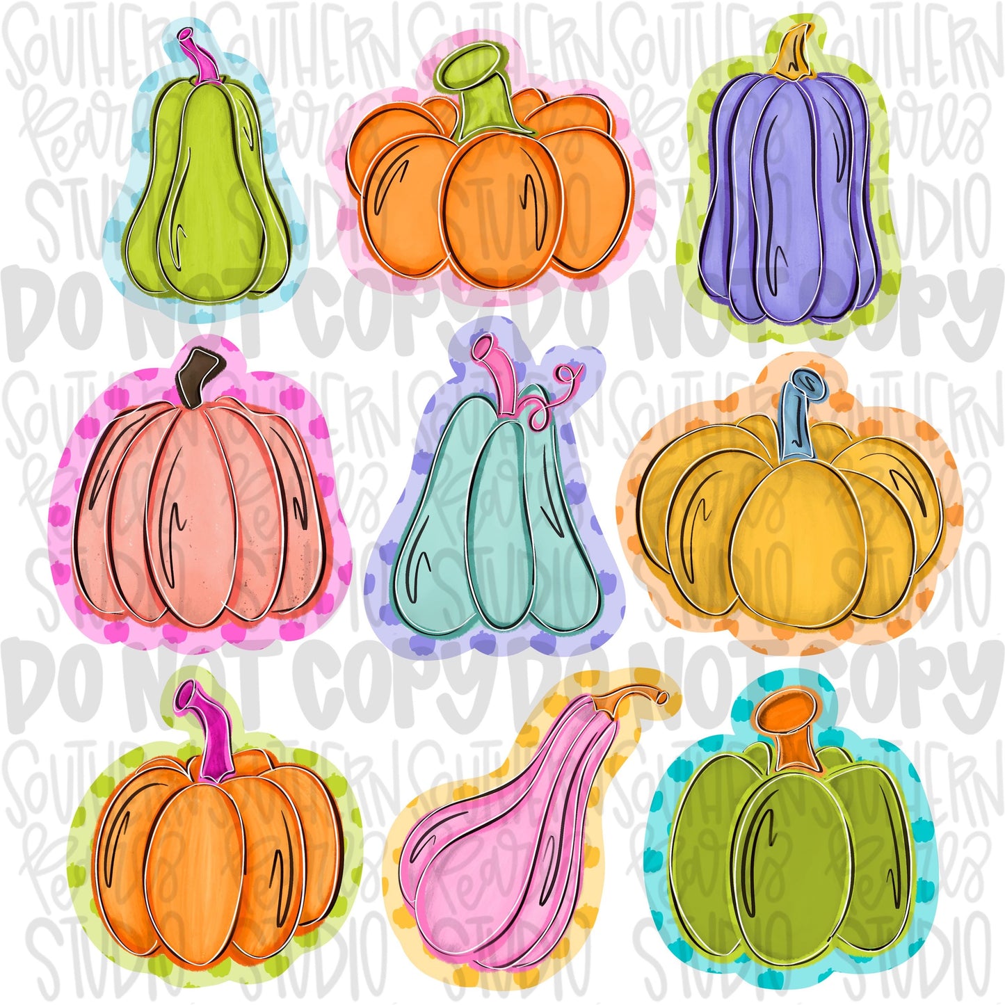 Colorful pumpkins collage png | coquette | types of pumpkins png, gourd png, fall png Design | Digital Download | Women’s, Kids Shirt PNG