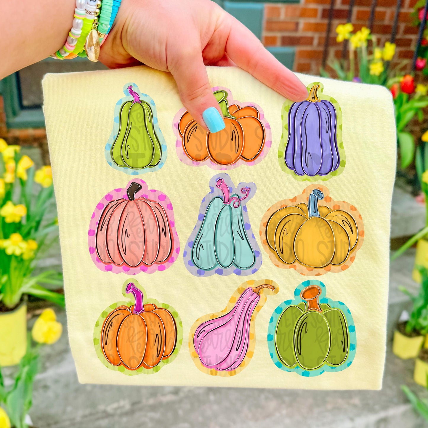 Colorful pumpkins collage png | coquette | types of pumpkins png, gourd png, fall png Design | Digital Download | Women’s, Kids Shirt PNG