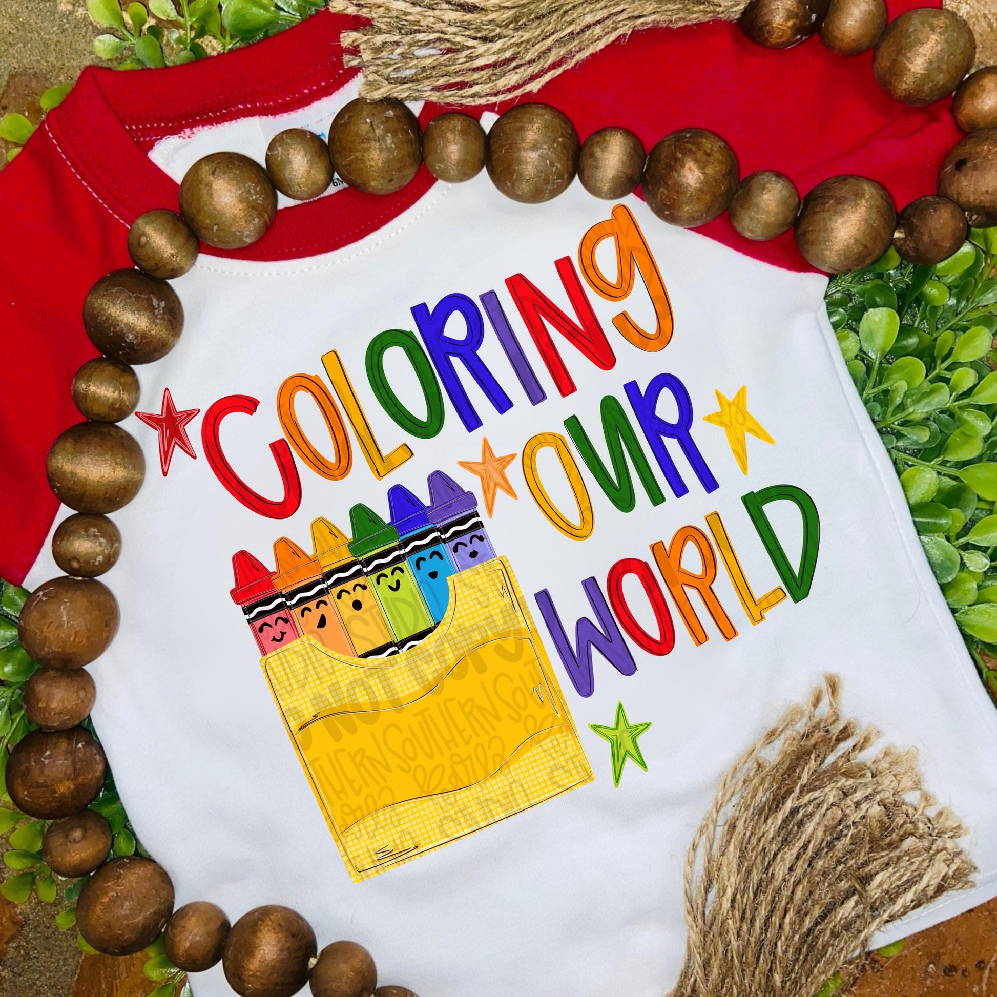 Coloring our world png design | school png teacher png student png | Digital Download