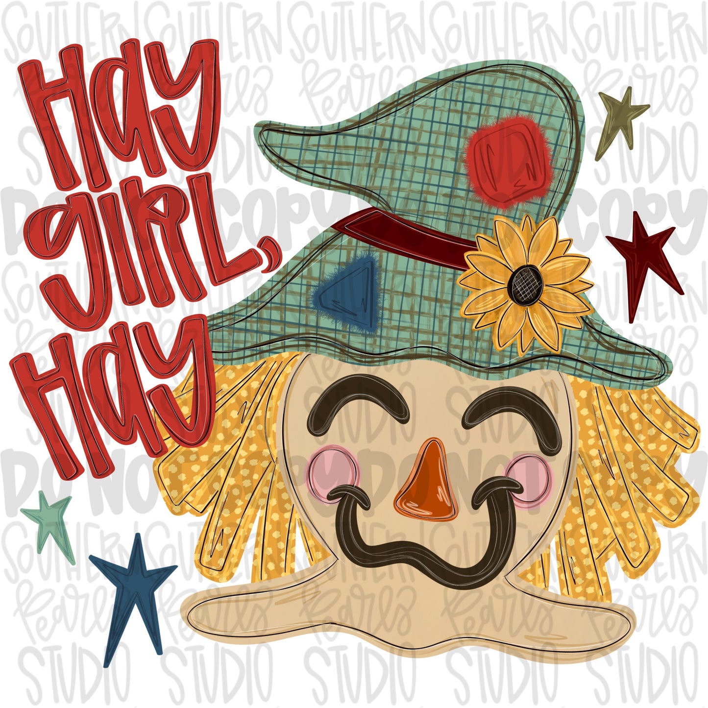 hay girl hay Scarecrow | Sublimation Design | Digital Download | Women’s, Kids Shirt PNG